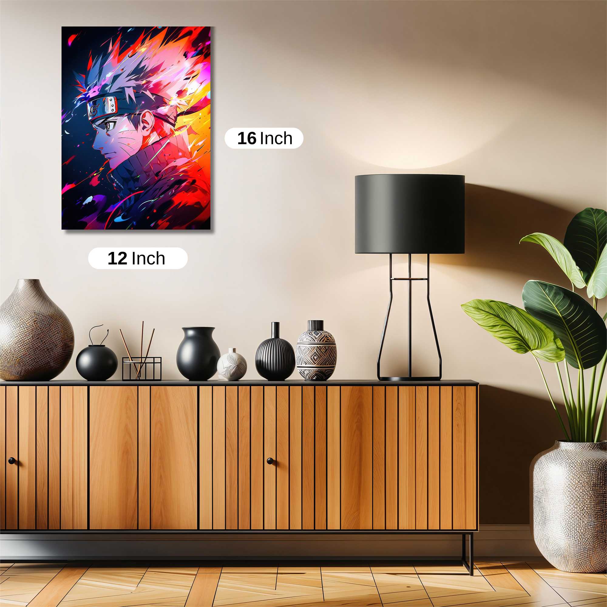 Naruto Fiery Safe Wall Magnetic / M