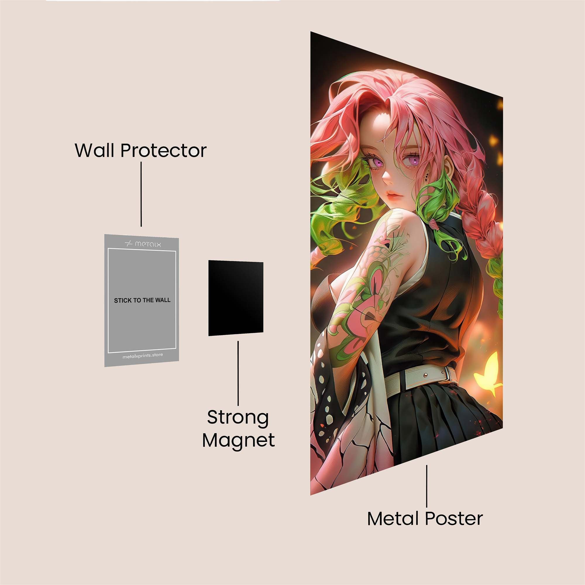 Mitsuri Radiant Safe Wall Magnetic / M