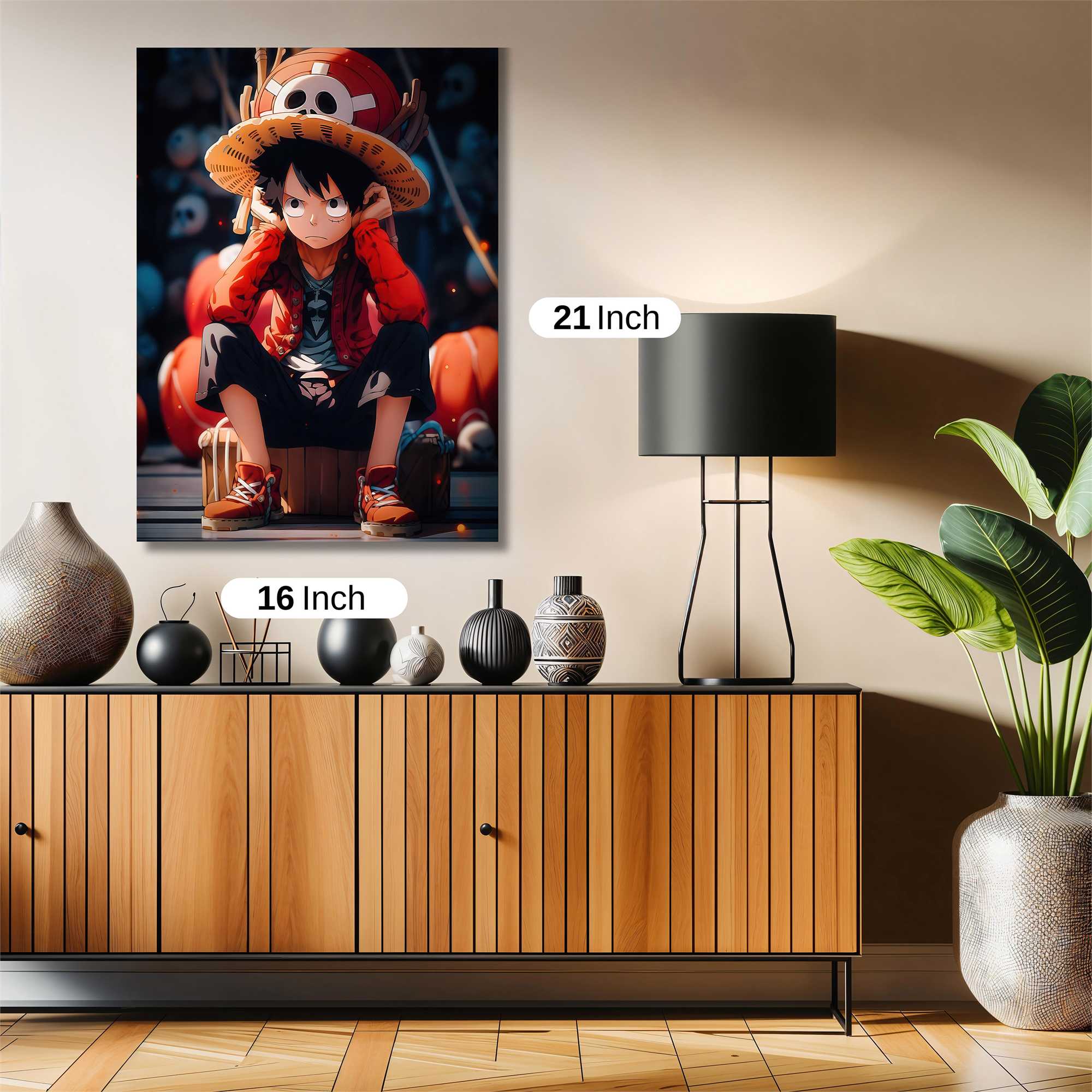 Luffy Pensive Safe Wall Magnetic / M
