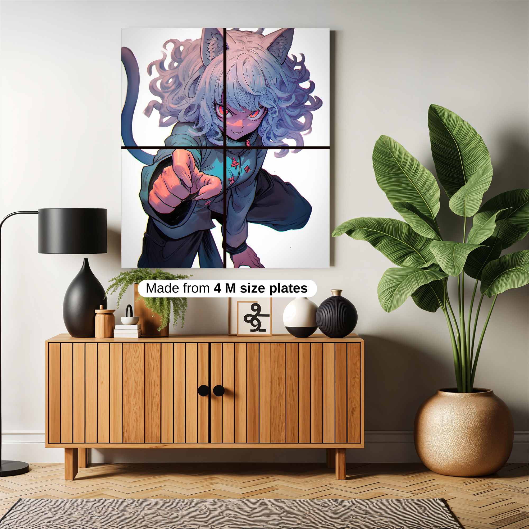 Kitty Menace Safe Wall Magnetic / M