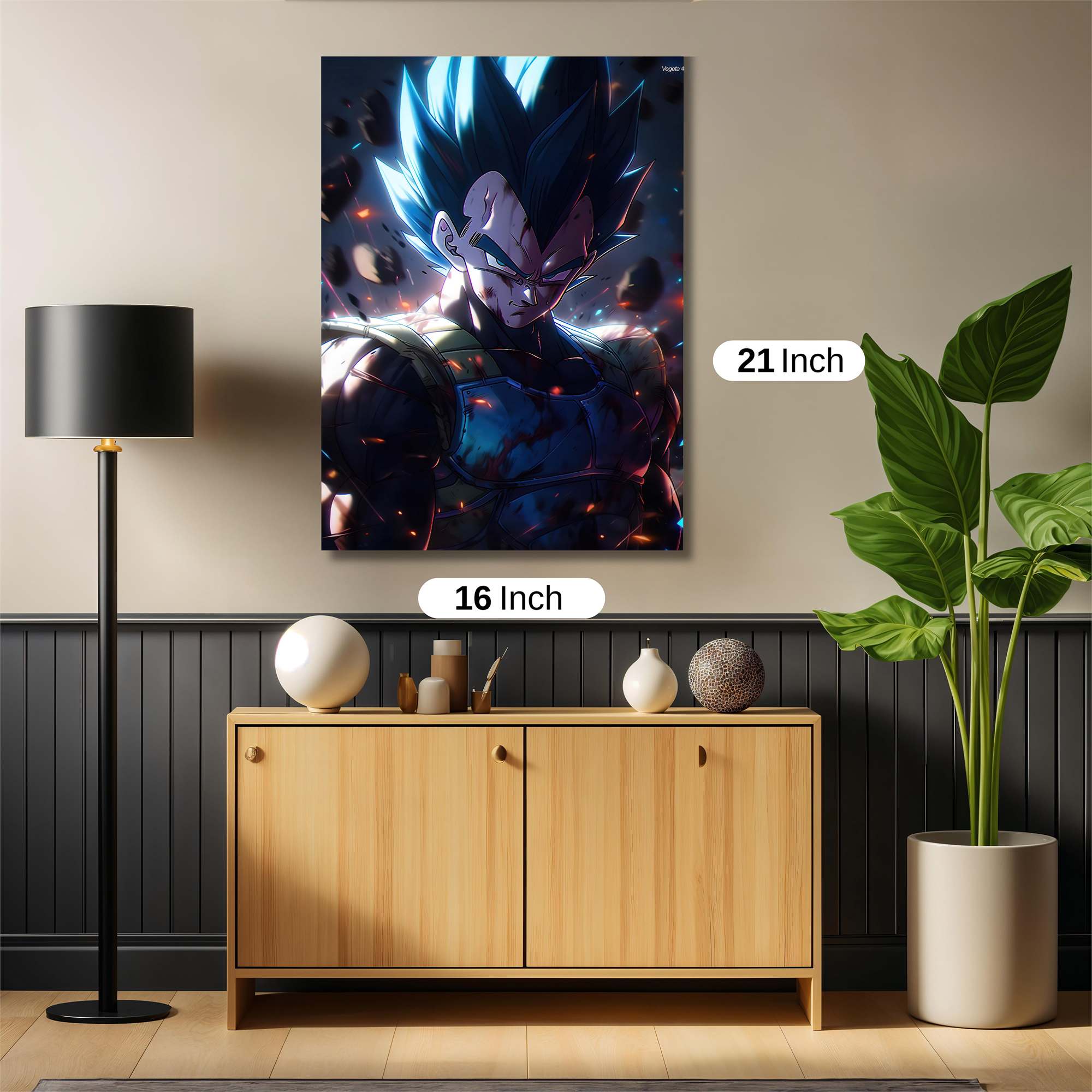 Vegeta Valiant Safe Wall Magnetic / M