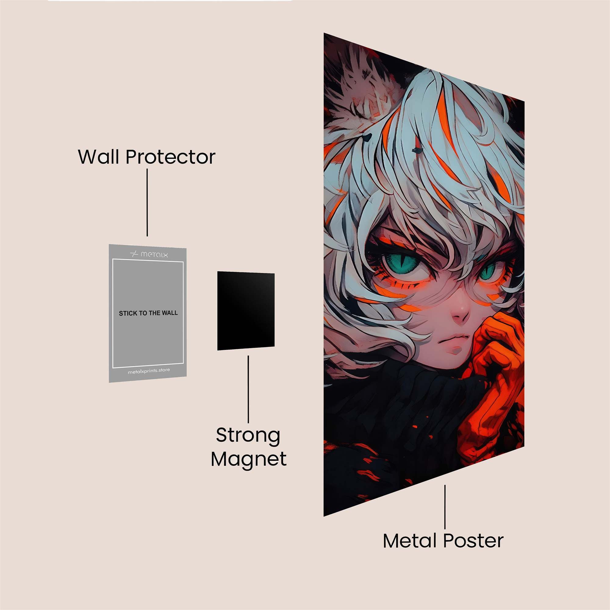 Nezuko Enigmatic Safe Wall Magnetic / M