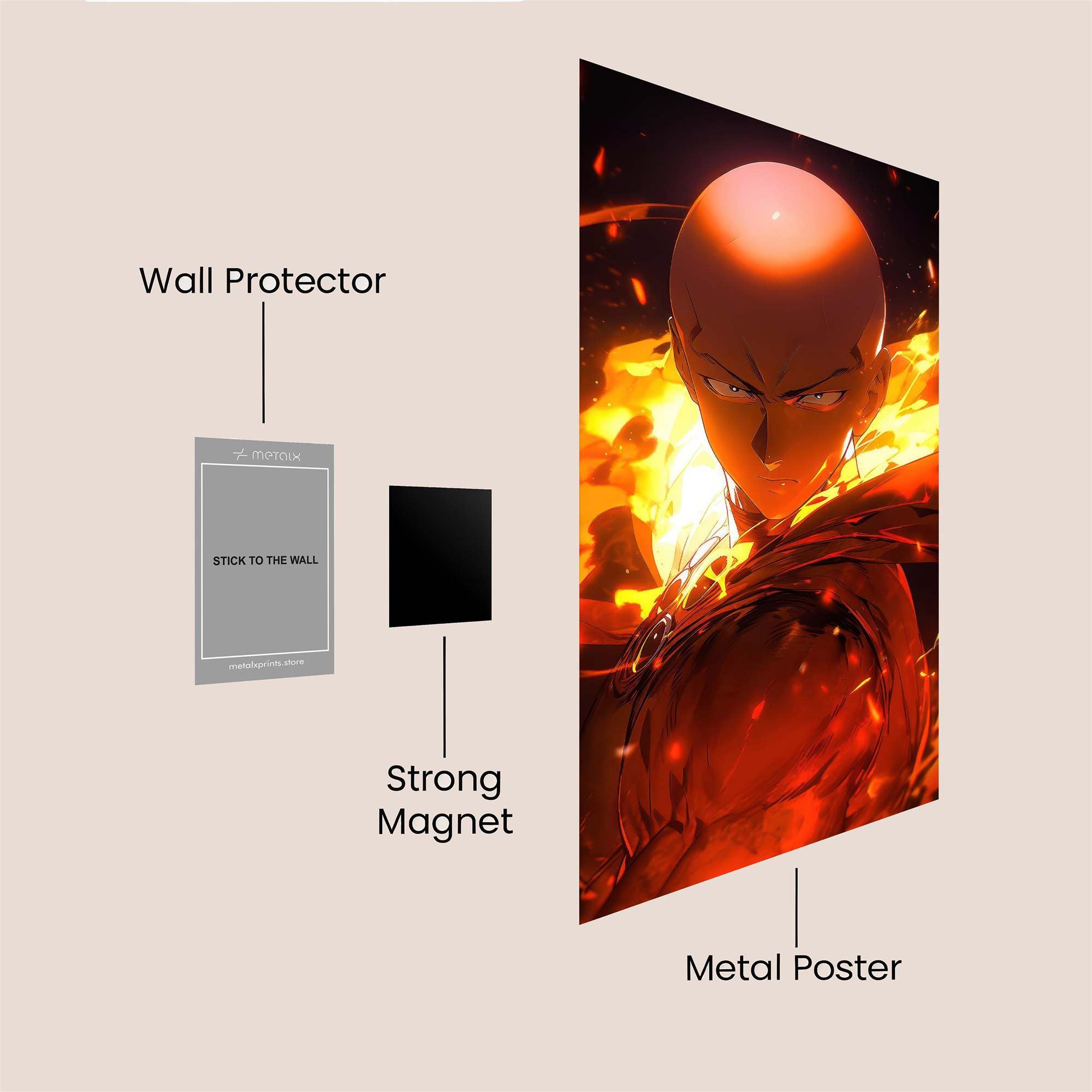 Saitama Blaze Safe Wall Magnetic / M
