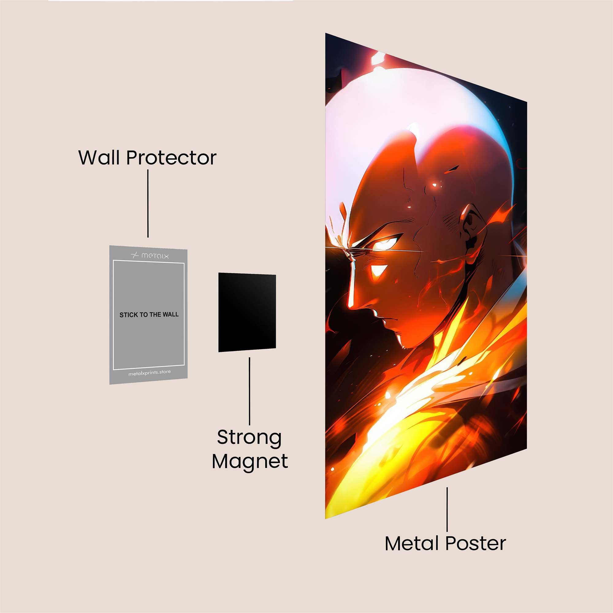 Saitama Radiance Safe Wall Magnetic / M