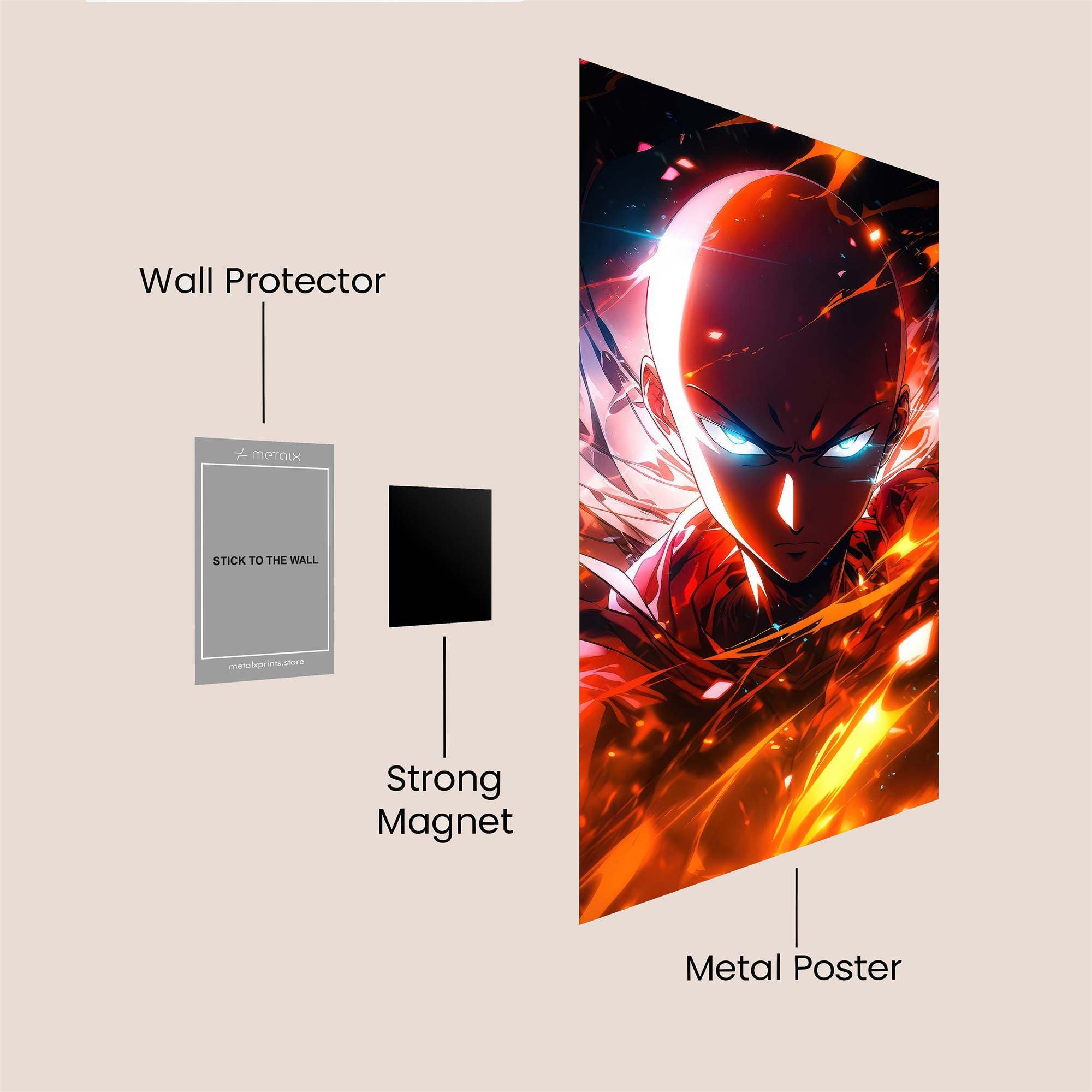 Saitama Inferno Safe Wall Magnetic / M