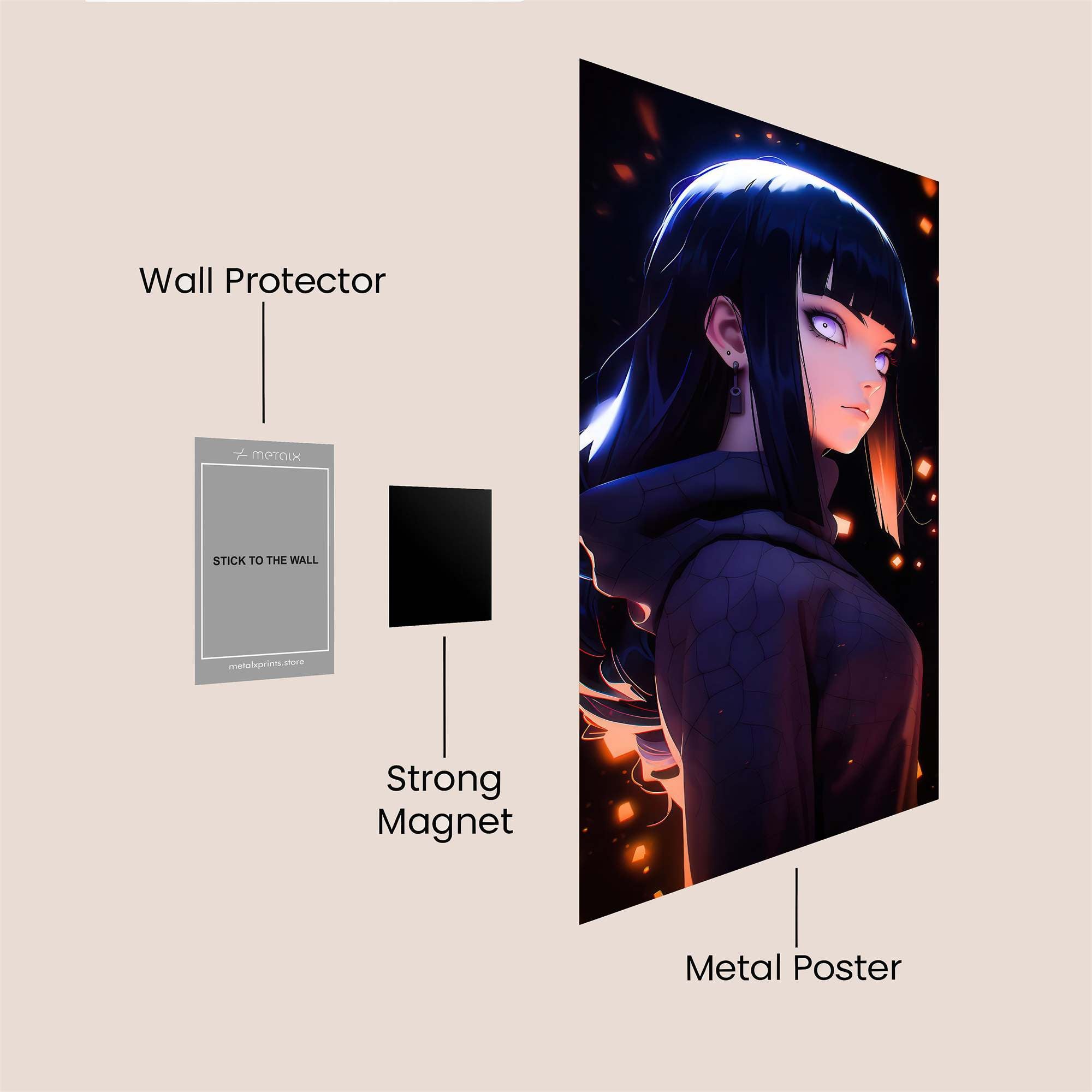 Hinata Serene Safe Wall Magnetic / M