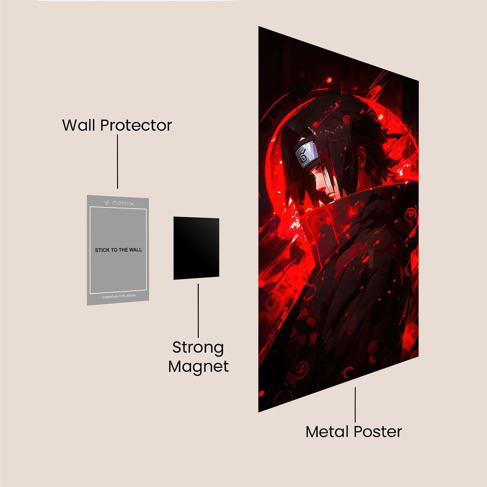Sasuke Inferno Safe Wall Magnetic / M
