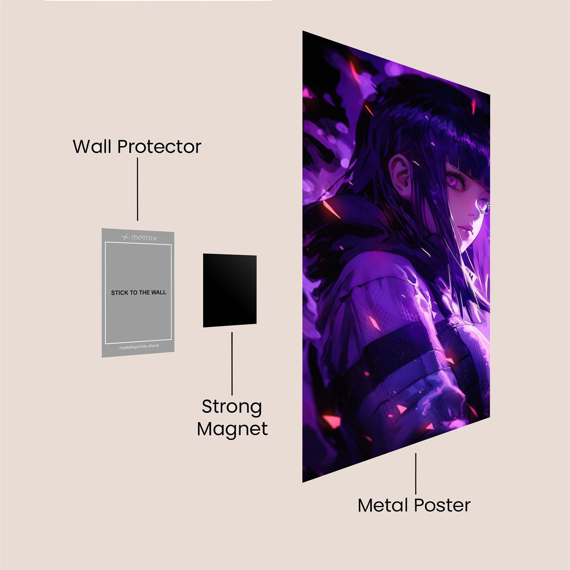 Violet Enigma Safe Wall Magnetic / M