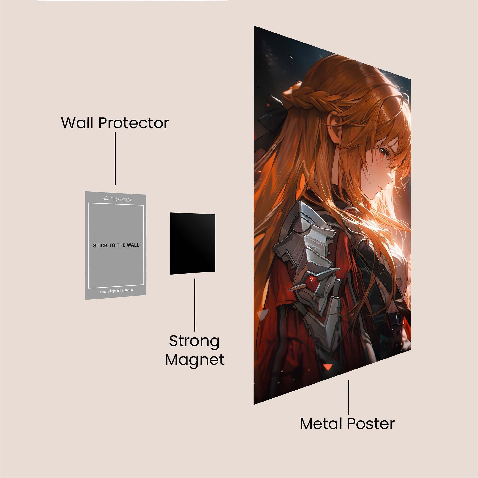 Asuna Resolute Safe Wall Magnetic / M