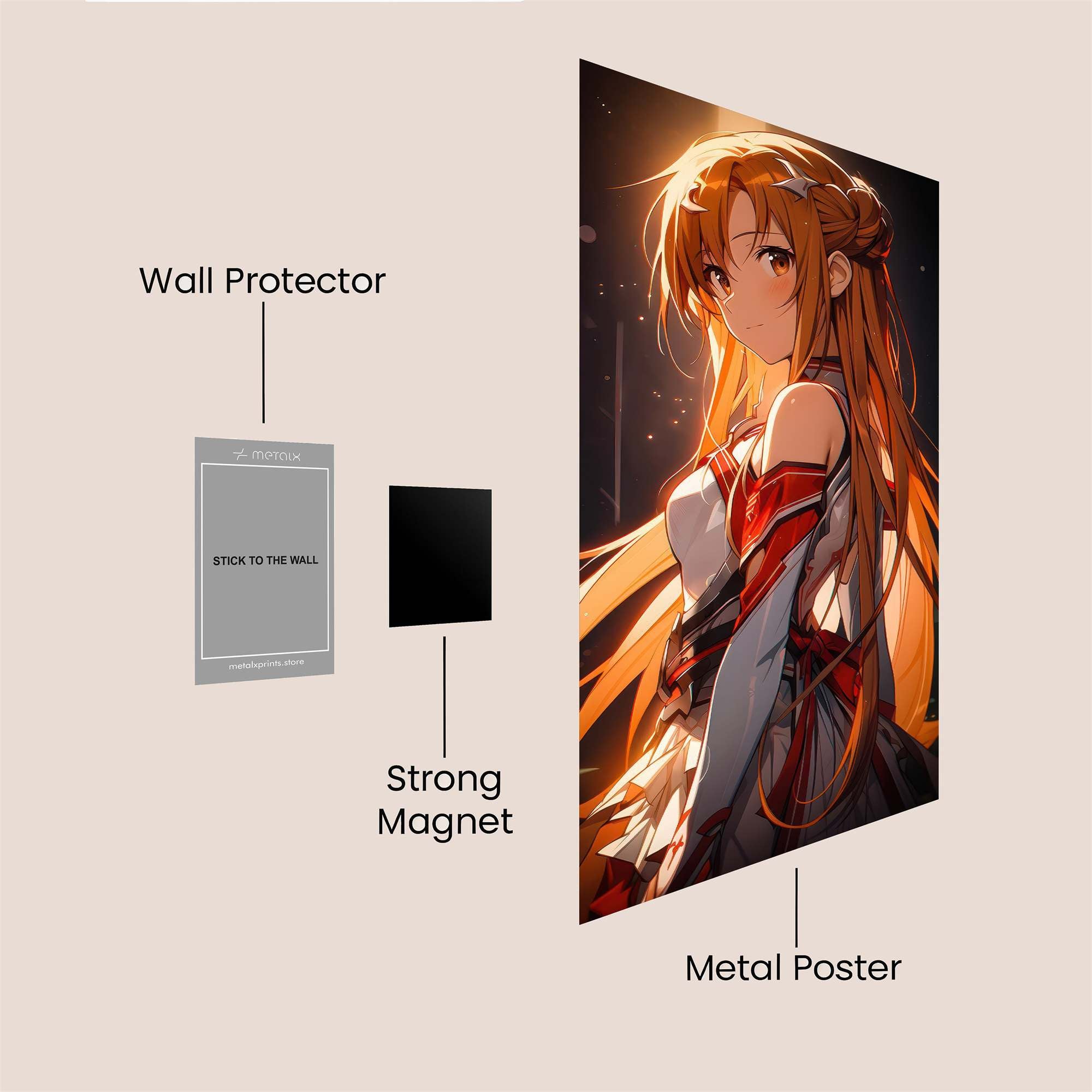 Asuna Radiant Safe Wall Magnetic / M