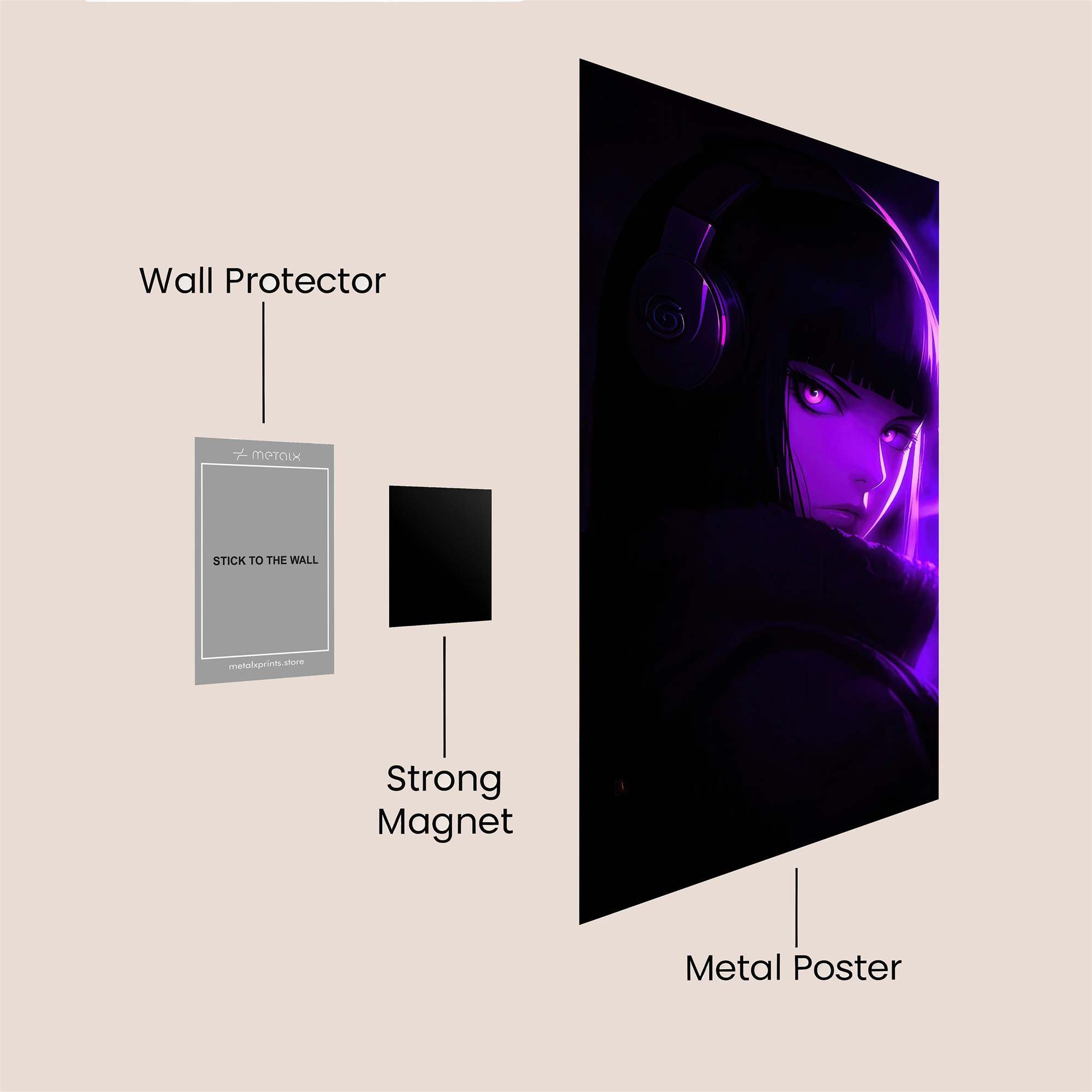 VioletMystique Safe Wall Magnetic / M