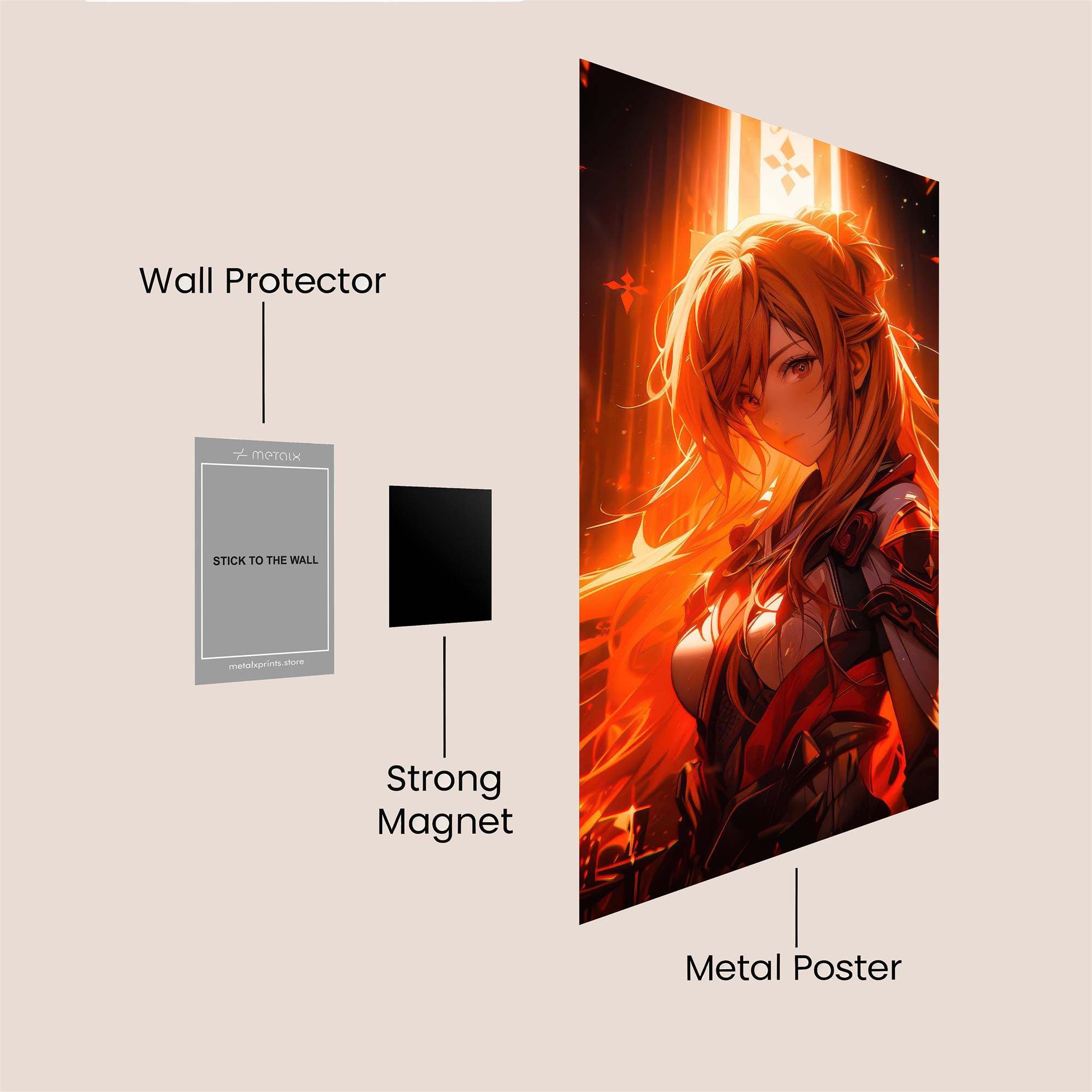 Asuna Radiant Safe Wall Magnetic / M