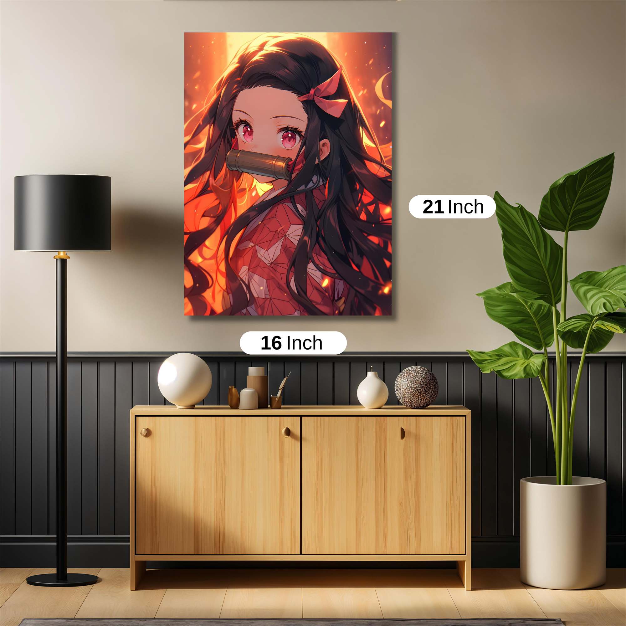 Nezuko Fierce Safe Wall Magnetic / M