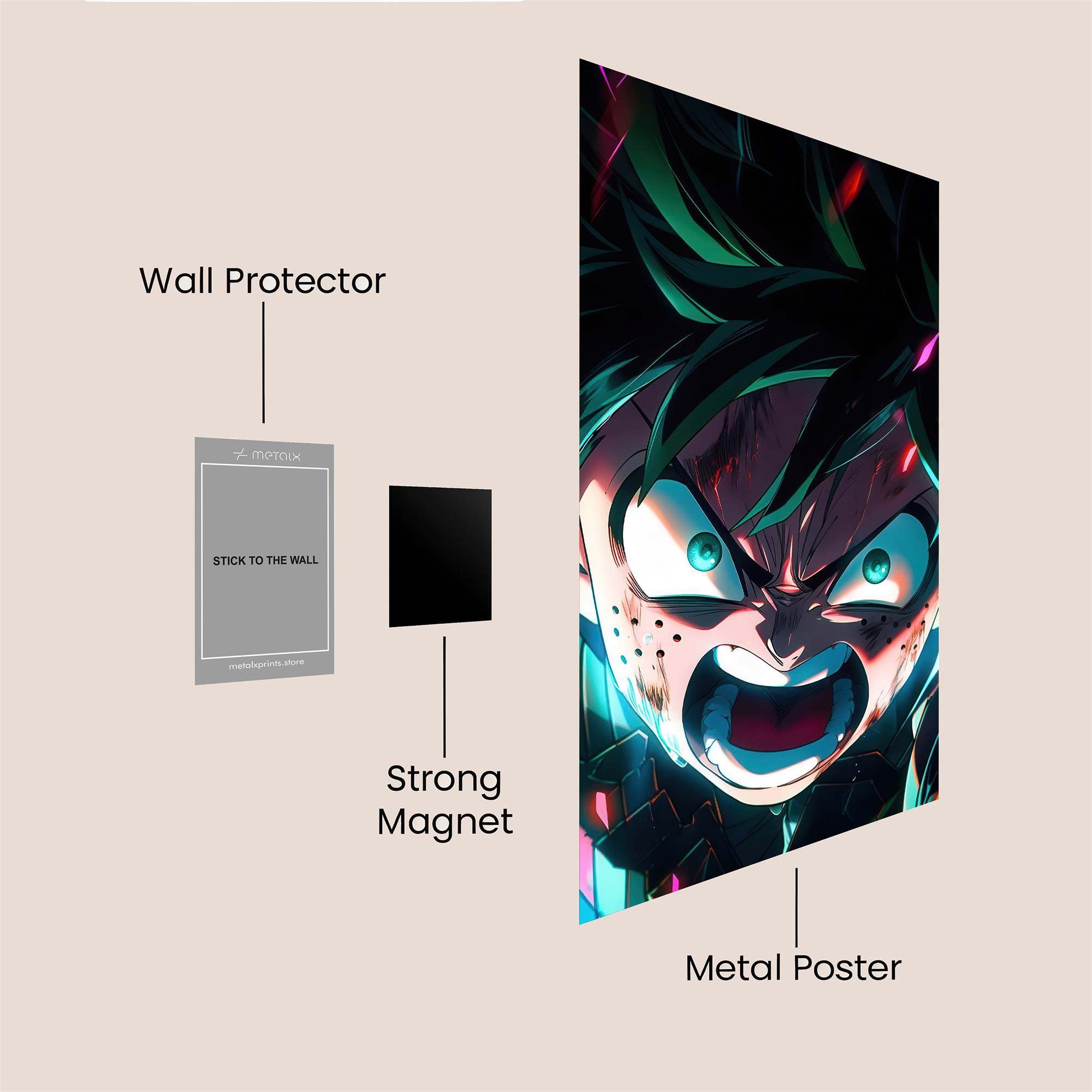 Izuku Fierce Safe Wall Magnetic / M