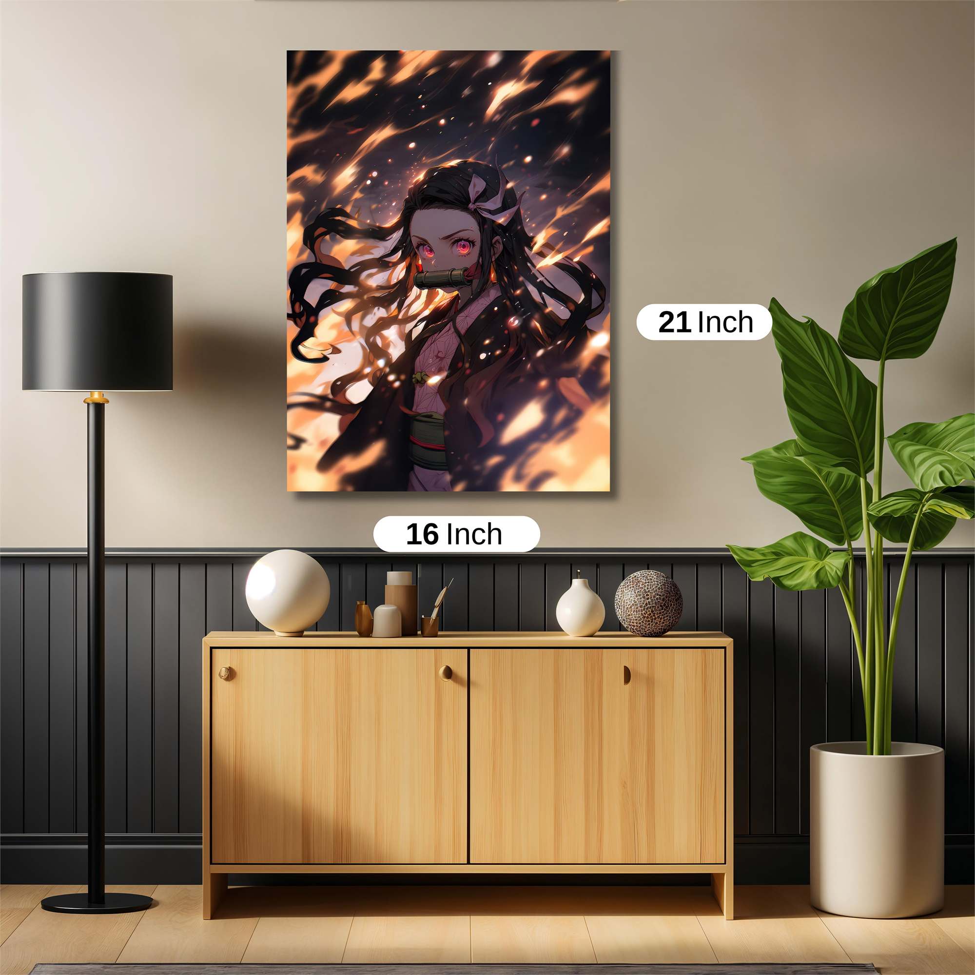 Nezuko Inferno Safe Wall Magnetic / M