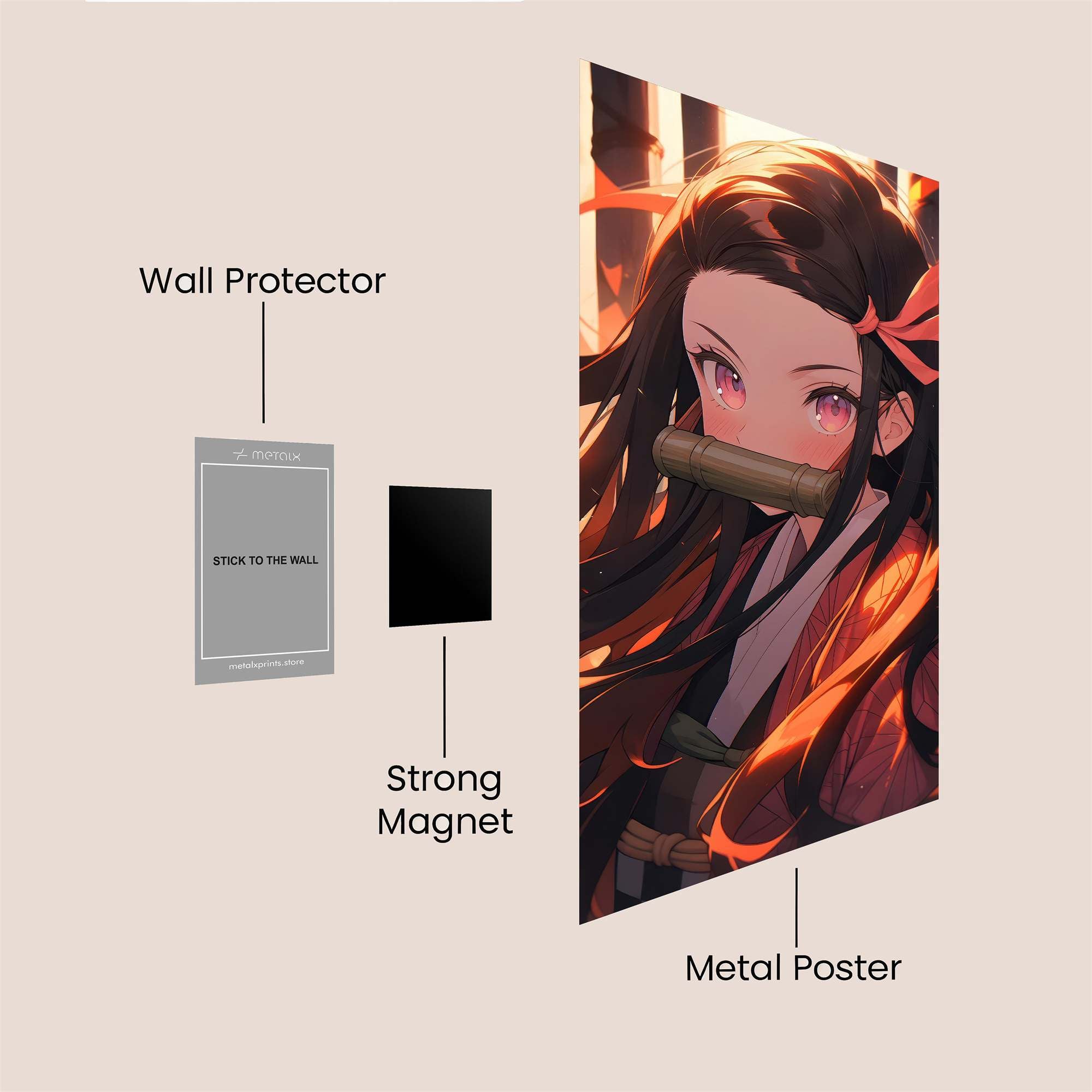Nezuko Enigmatic Safe Wall Magnetic / M