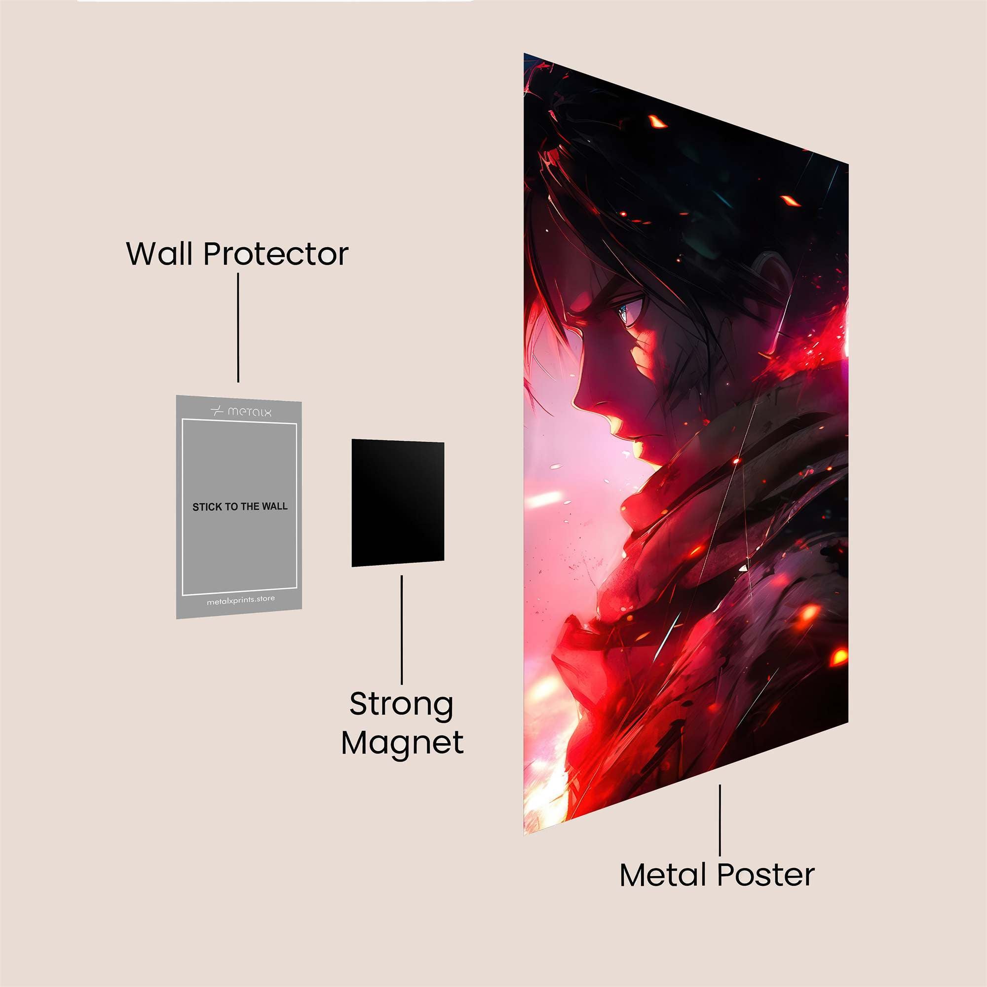 Eren Fiery Safe Wall Magnetic / M