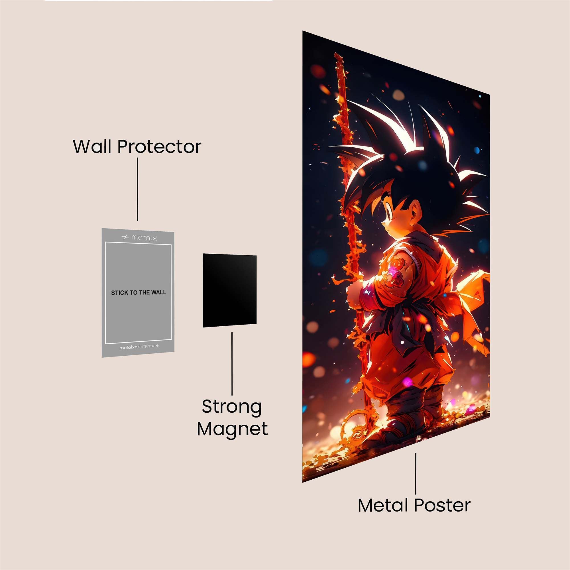 Goku Radiant Safe Wall Magnetic / M