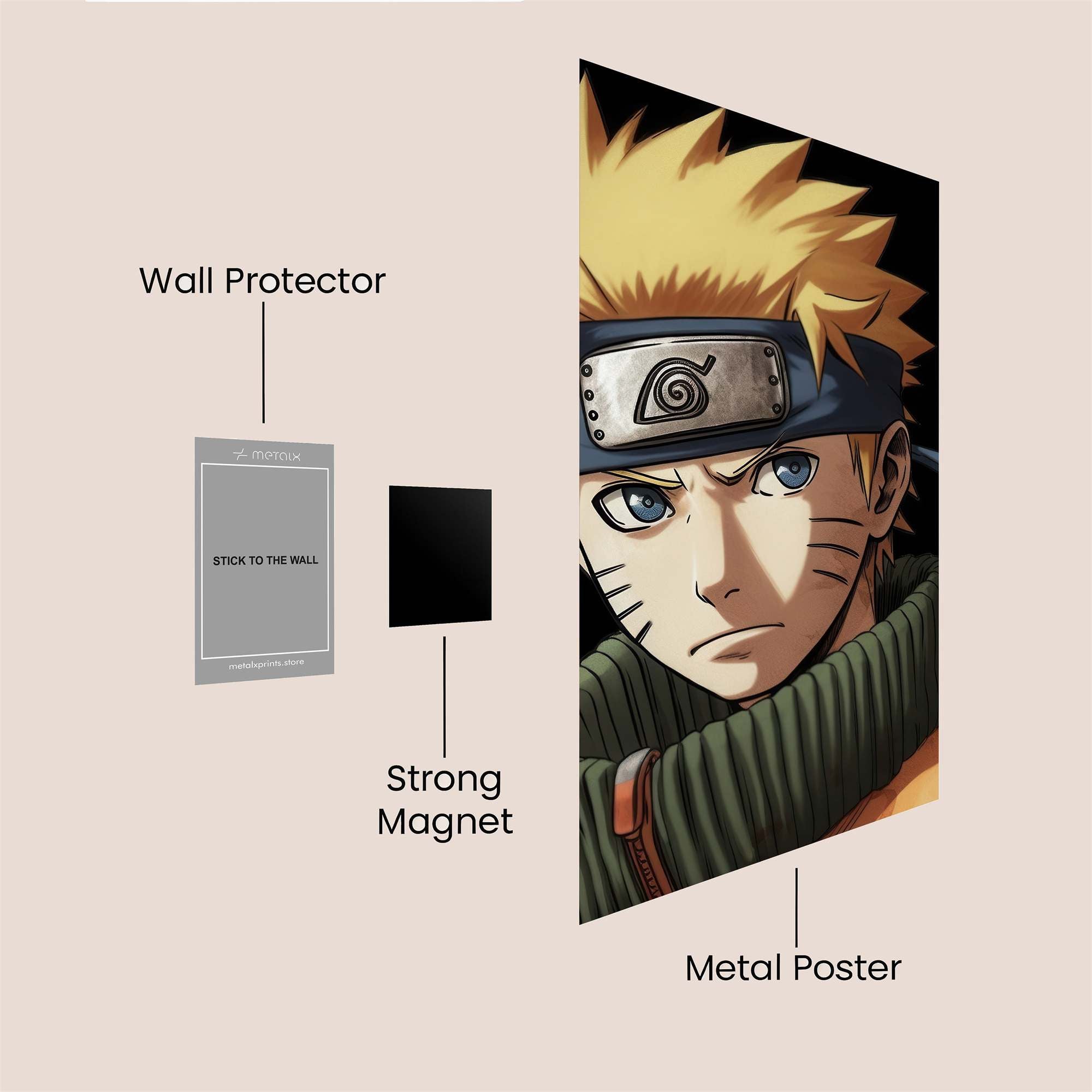 Naruto Resolute Safe Wall Magnetic / M