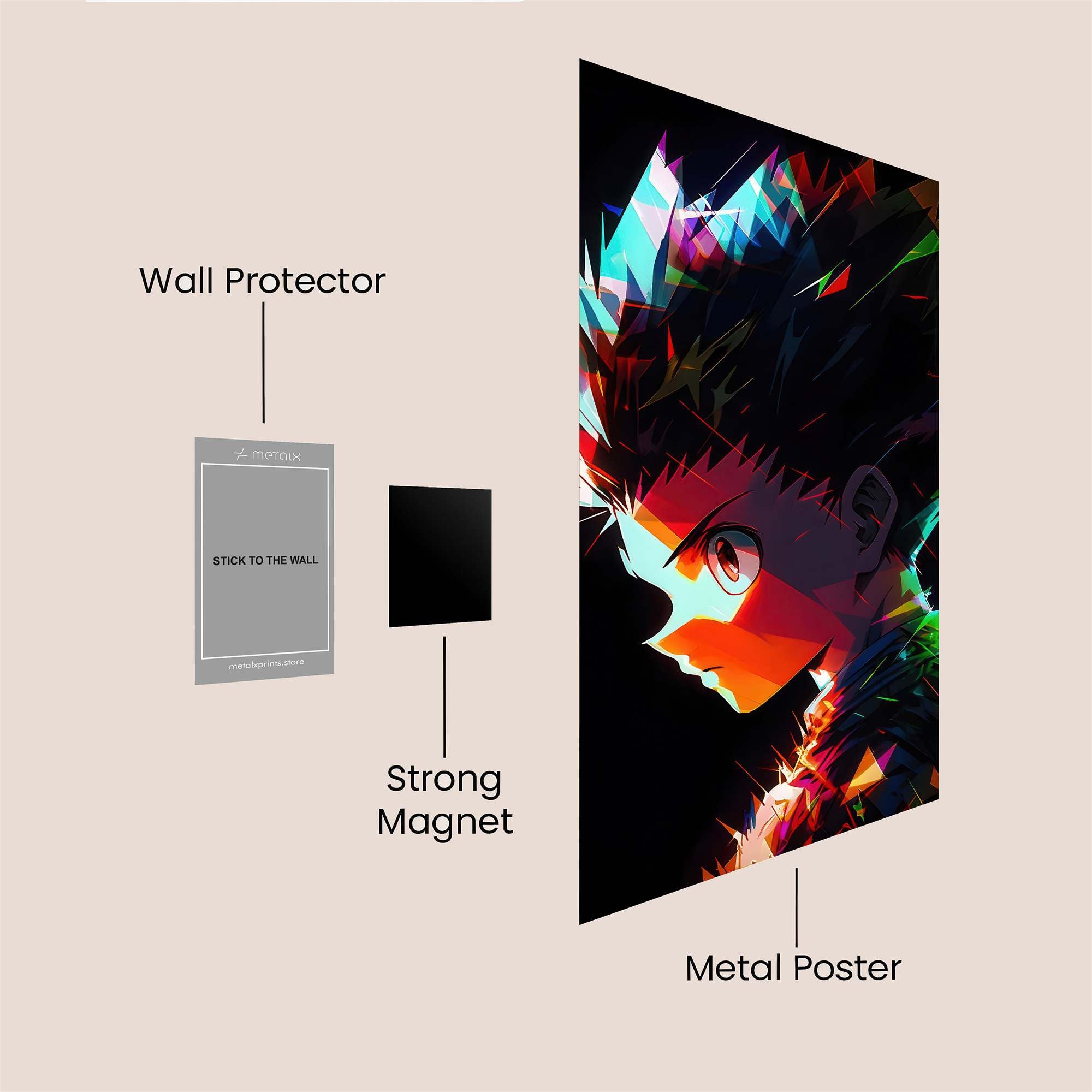 Gon Kaleidoscopic Safe Wall Magnetic / M