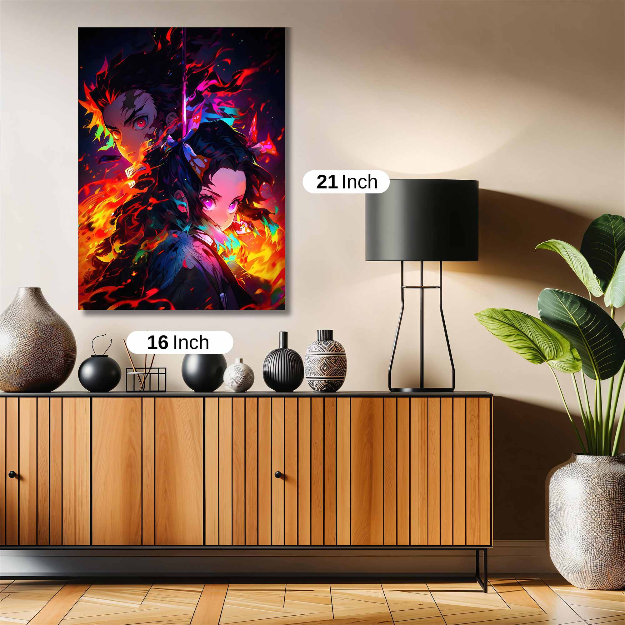 Demon Flames Safe Wall Magnetic / M