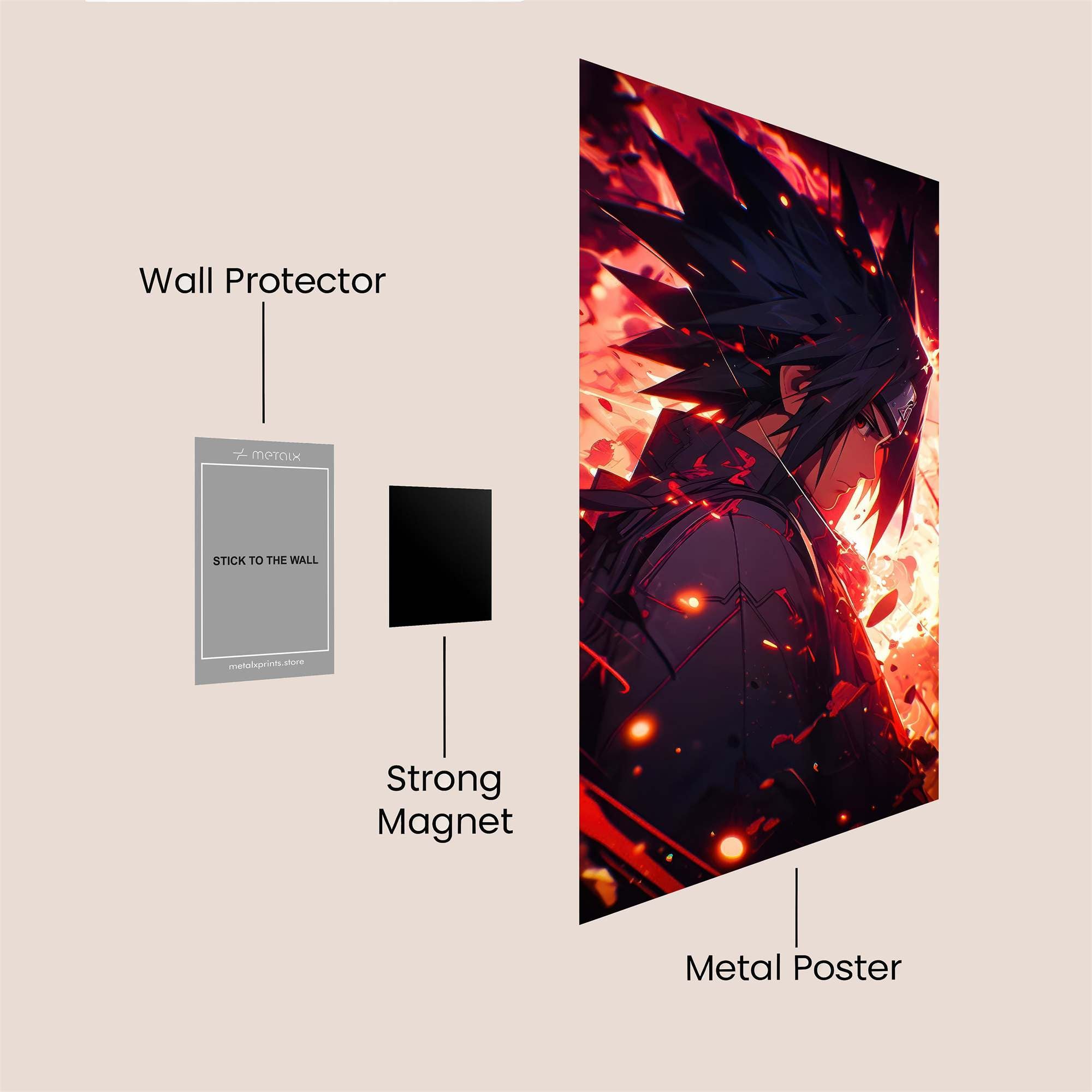 Sasuke Inferno Safe Wall Magnetic / M
