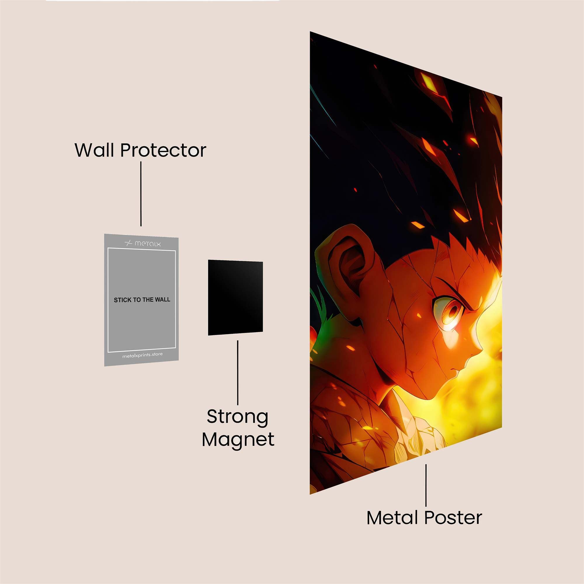 Gon Fierce Safe Wall Magnetic / M