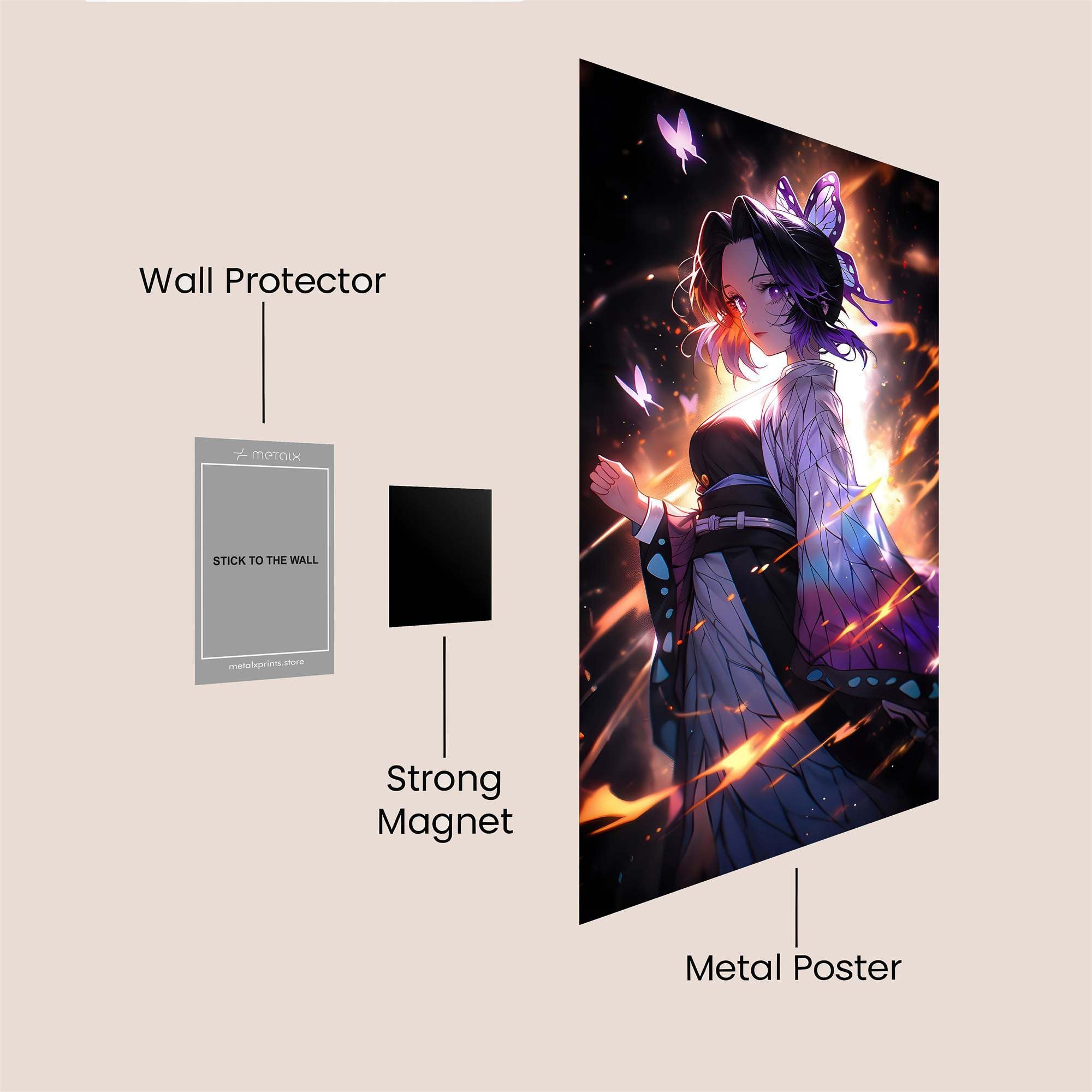 Butterfly Radiance Safe Wall Magnetic / M