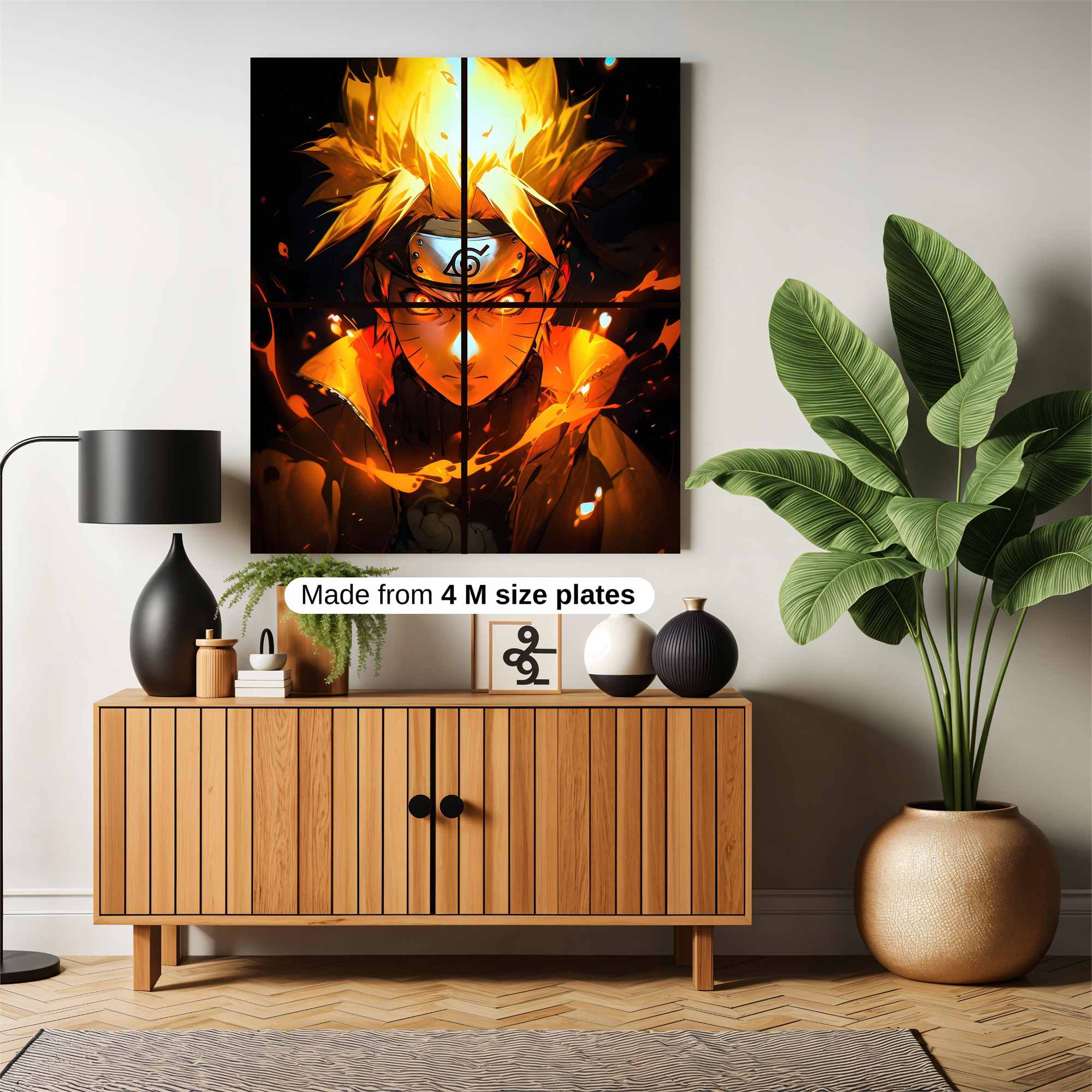 Naruto Fiery Safe Wall Magnetic / M