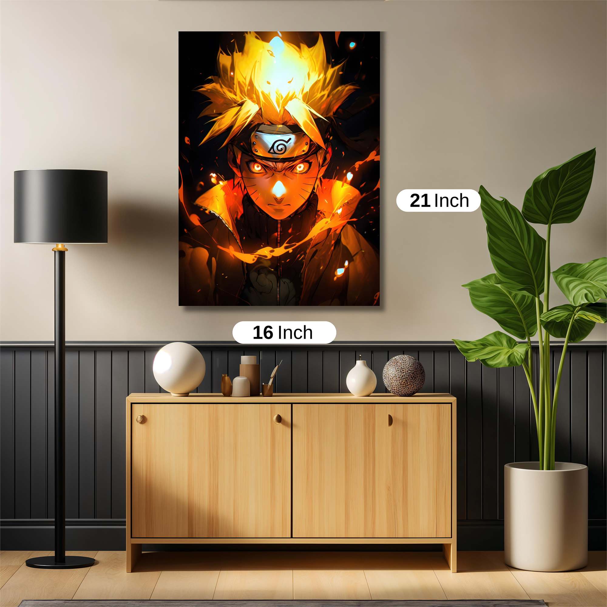 Naruto Fiery Safe Wall Magnetic / M