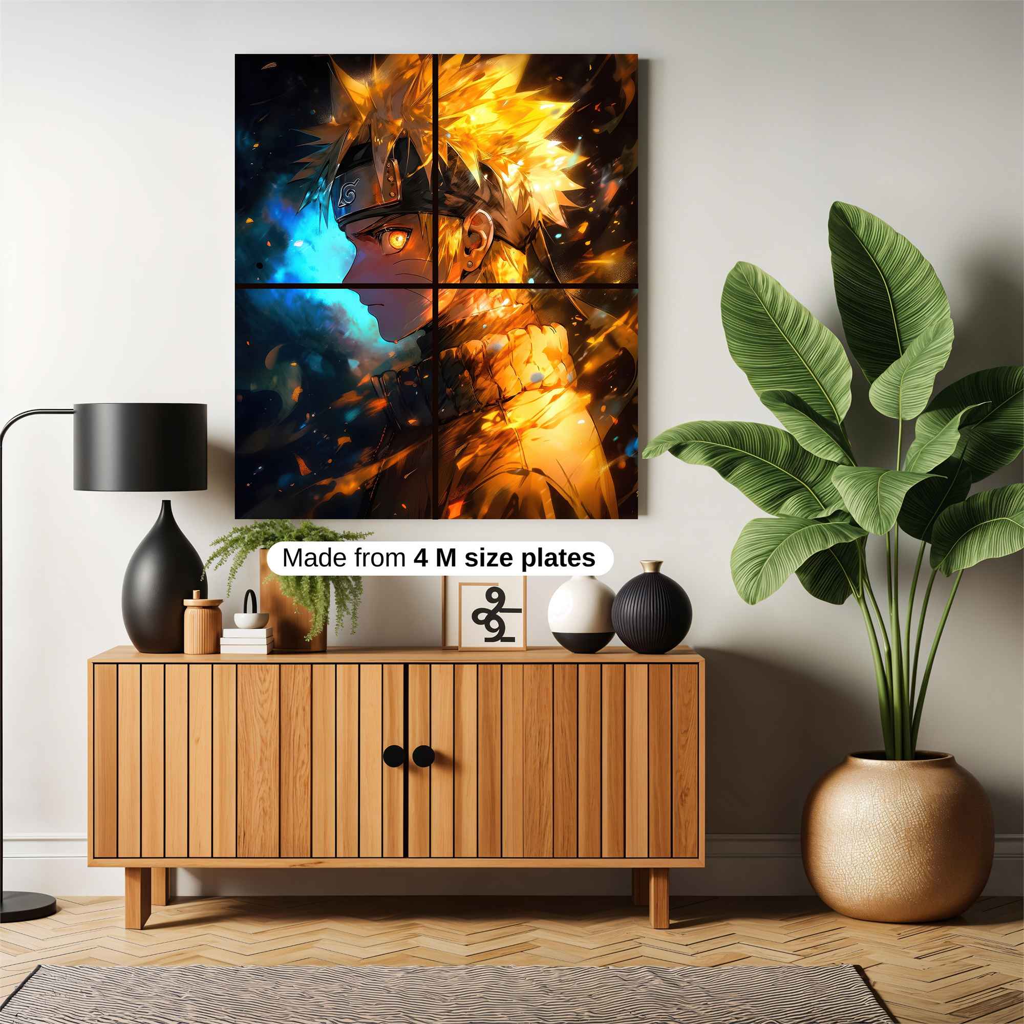 Naruto Fiery Safe Wall Magnetic / M