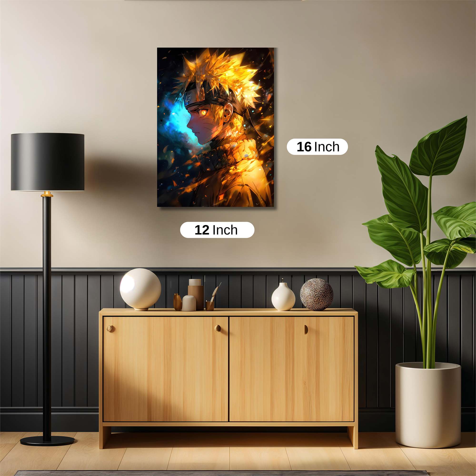 Naruto Fiery Safe Wall Magnetic / M
