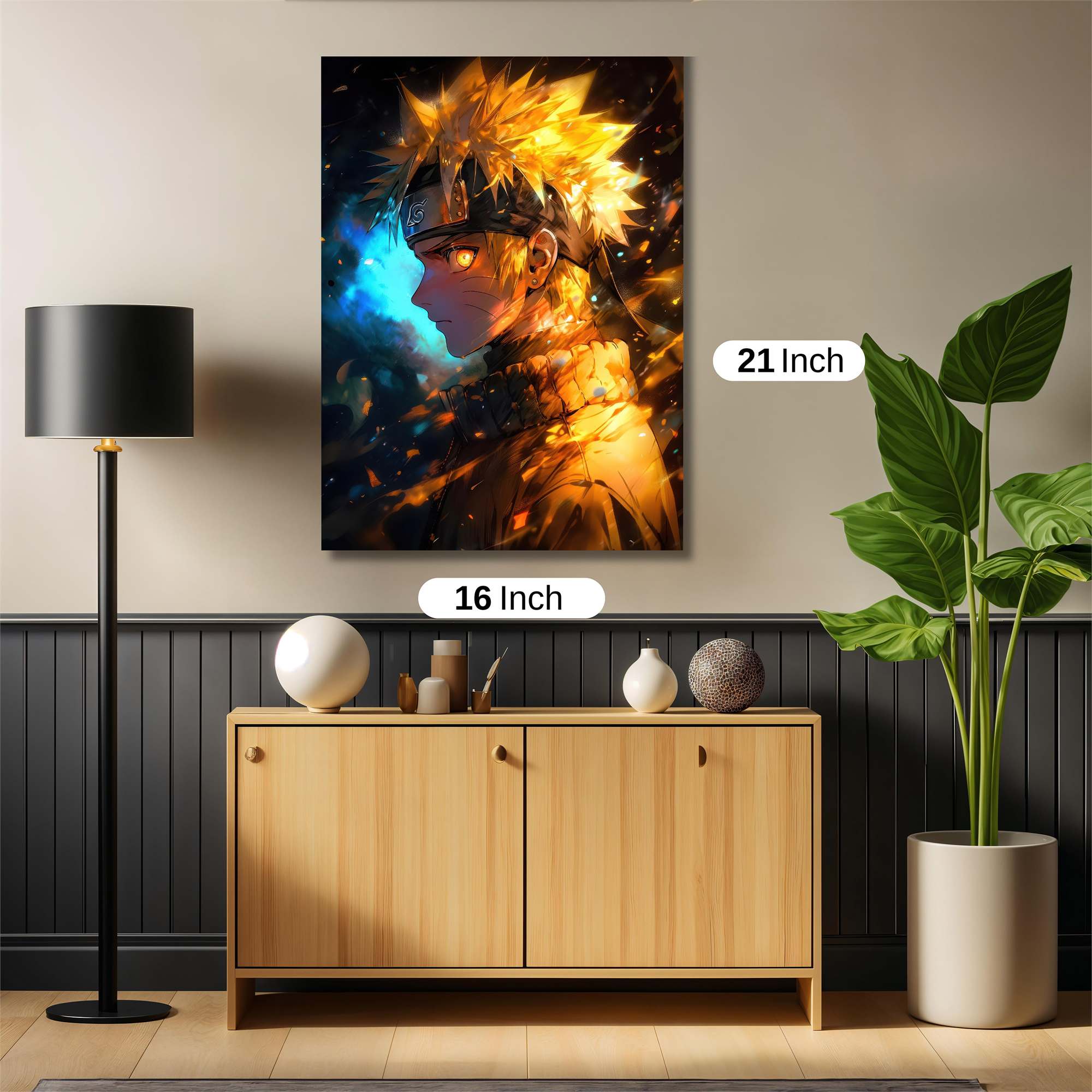 Naruto Fiery Safe Wall Magnetic / M