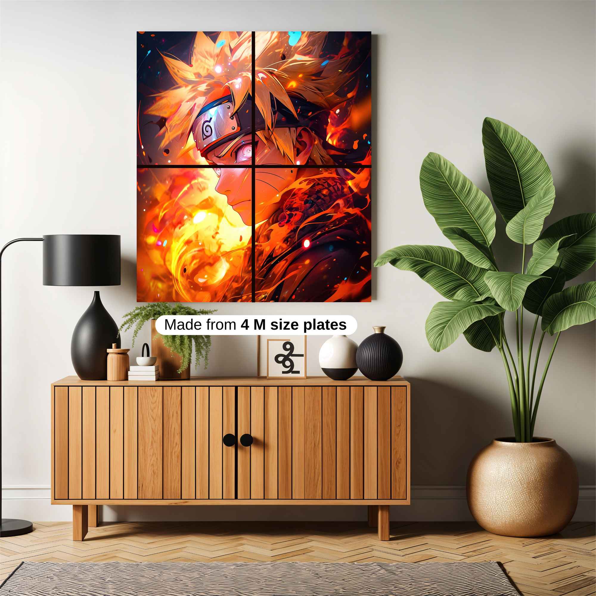 Naruto Fiery Safe Wall Magnetic / M