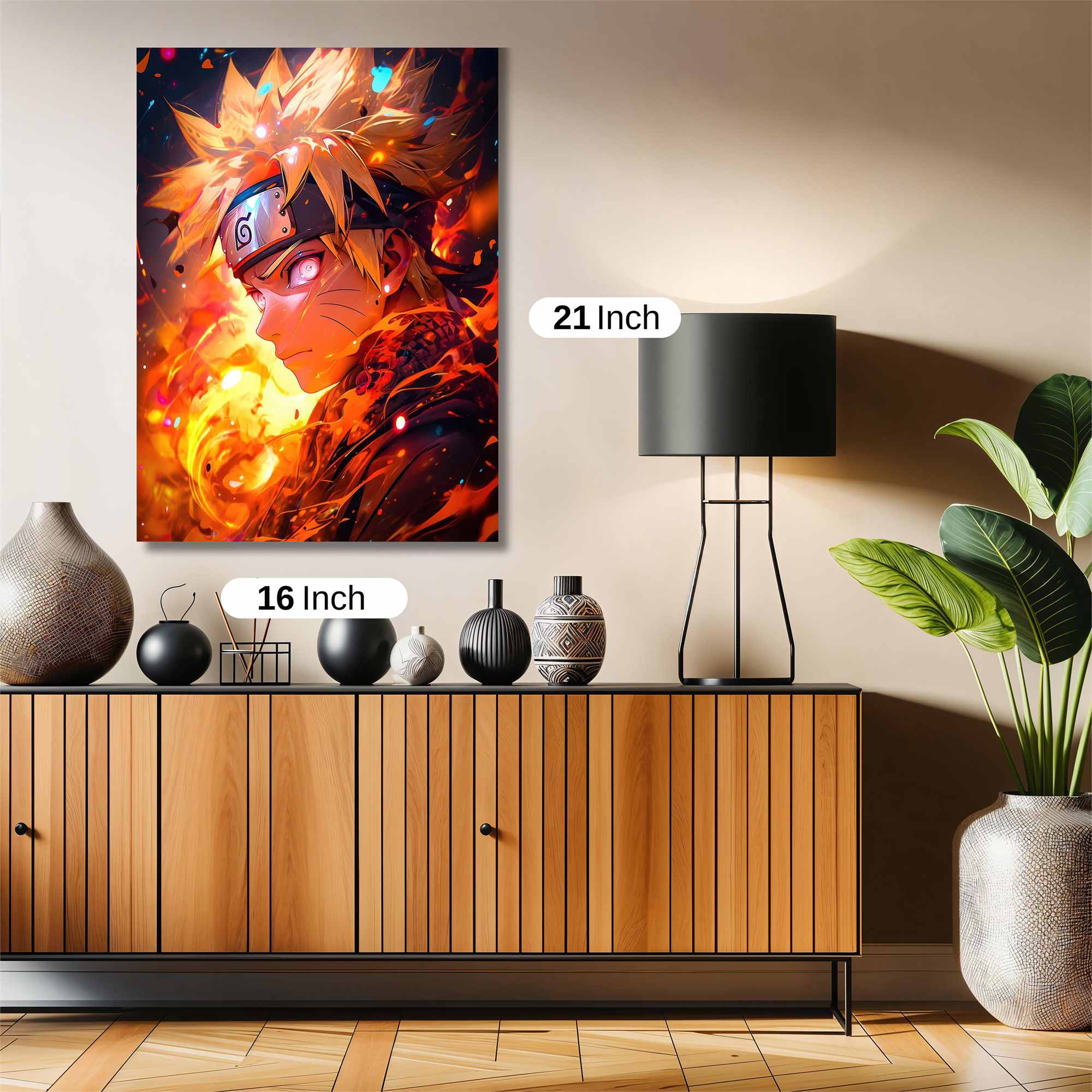 Naruto Fiery Safe Wall Magnetic / M
