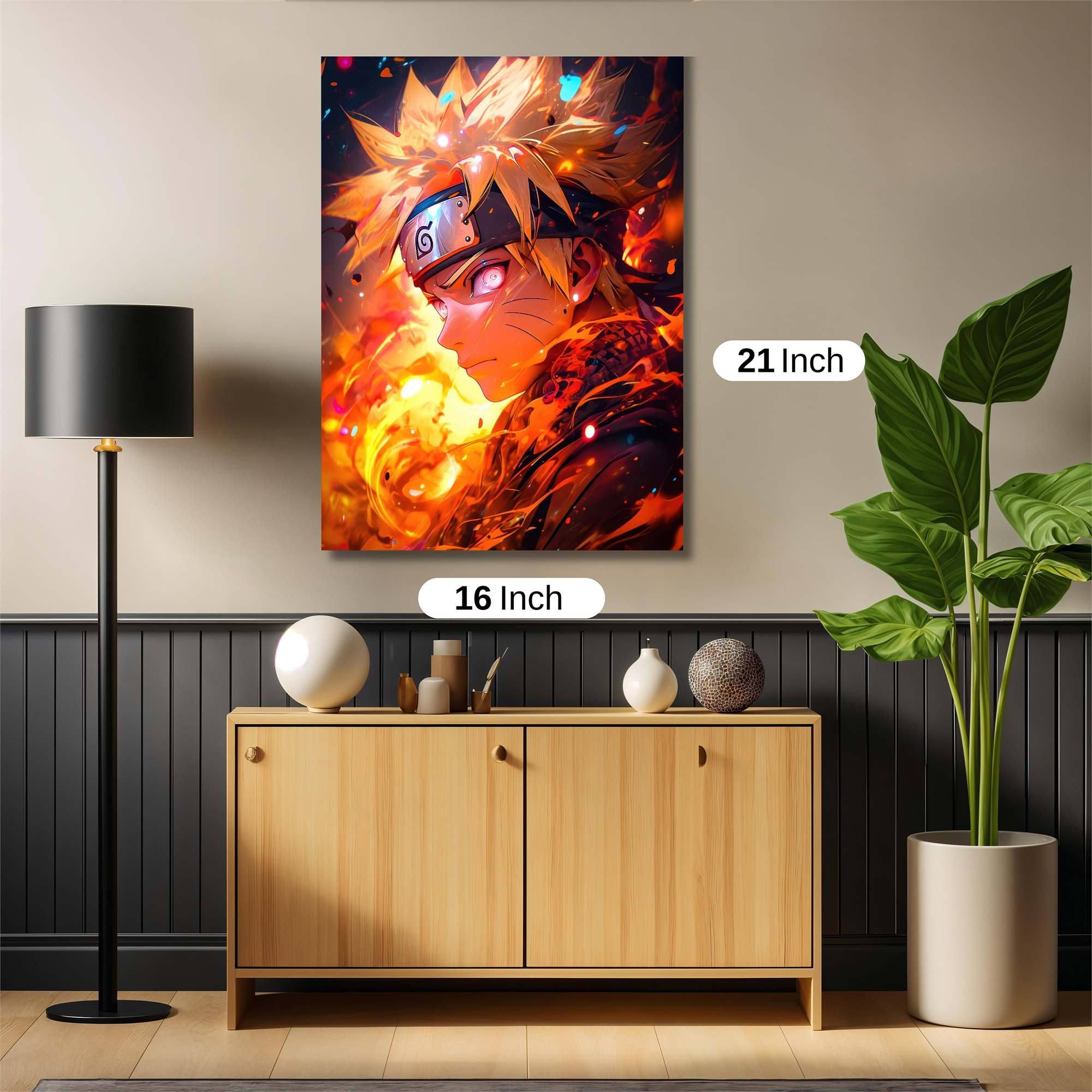 Naruto Fiery Safe Wall Magnetic / M