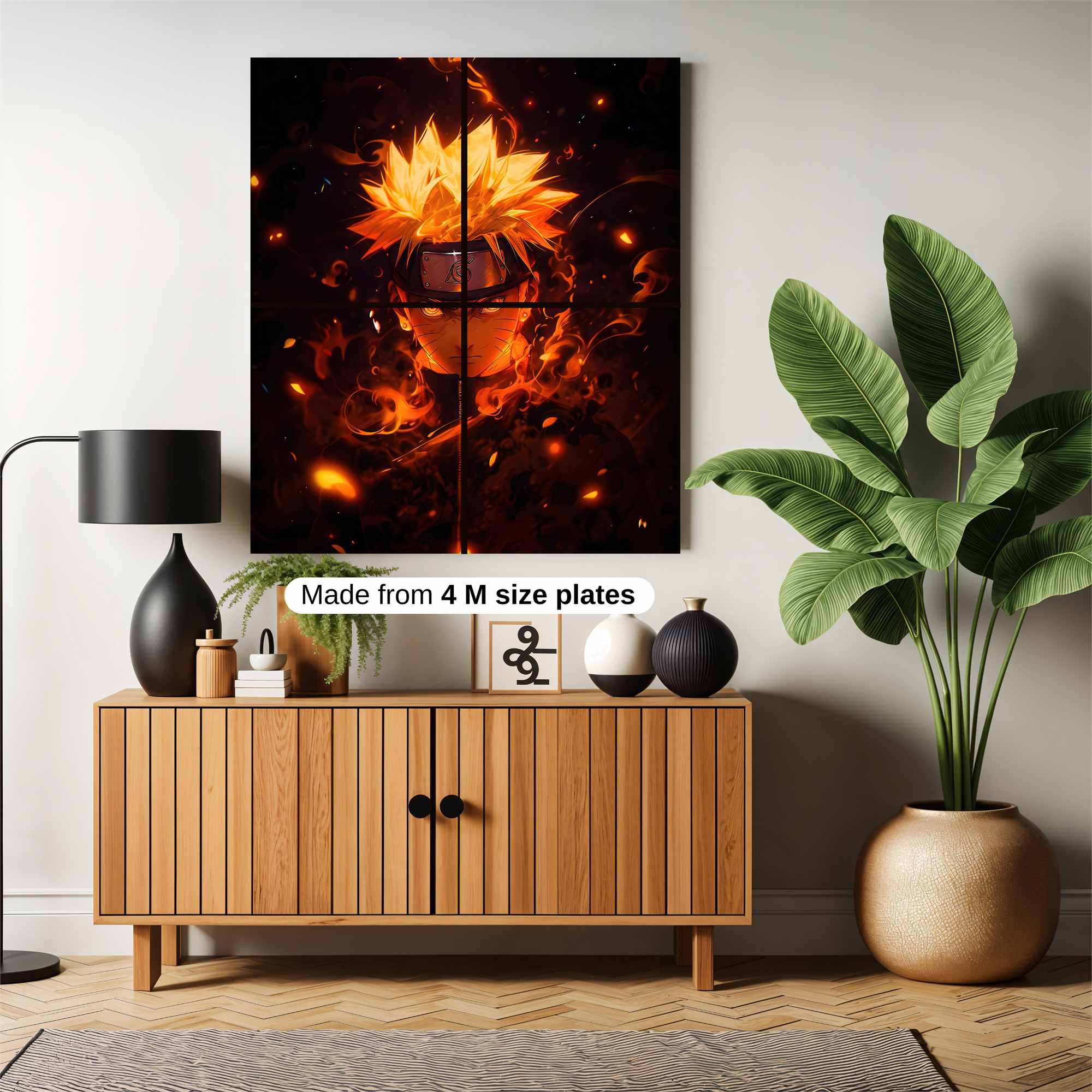 Naruto Fiery Safe Wall Magnetic / M