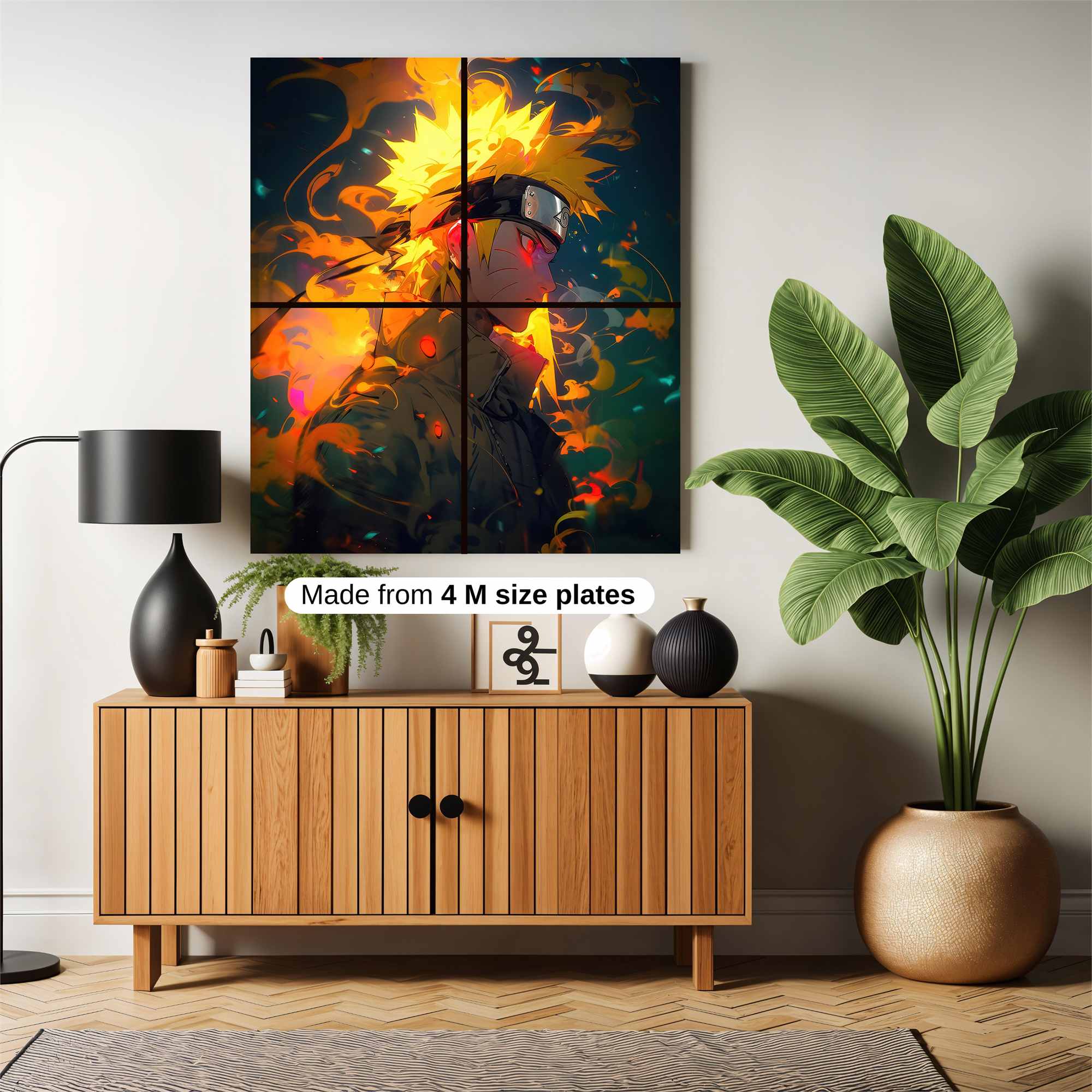 Naruto Ablaze Safe Wall Magnetic / M