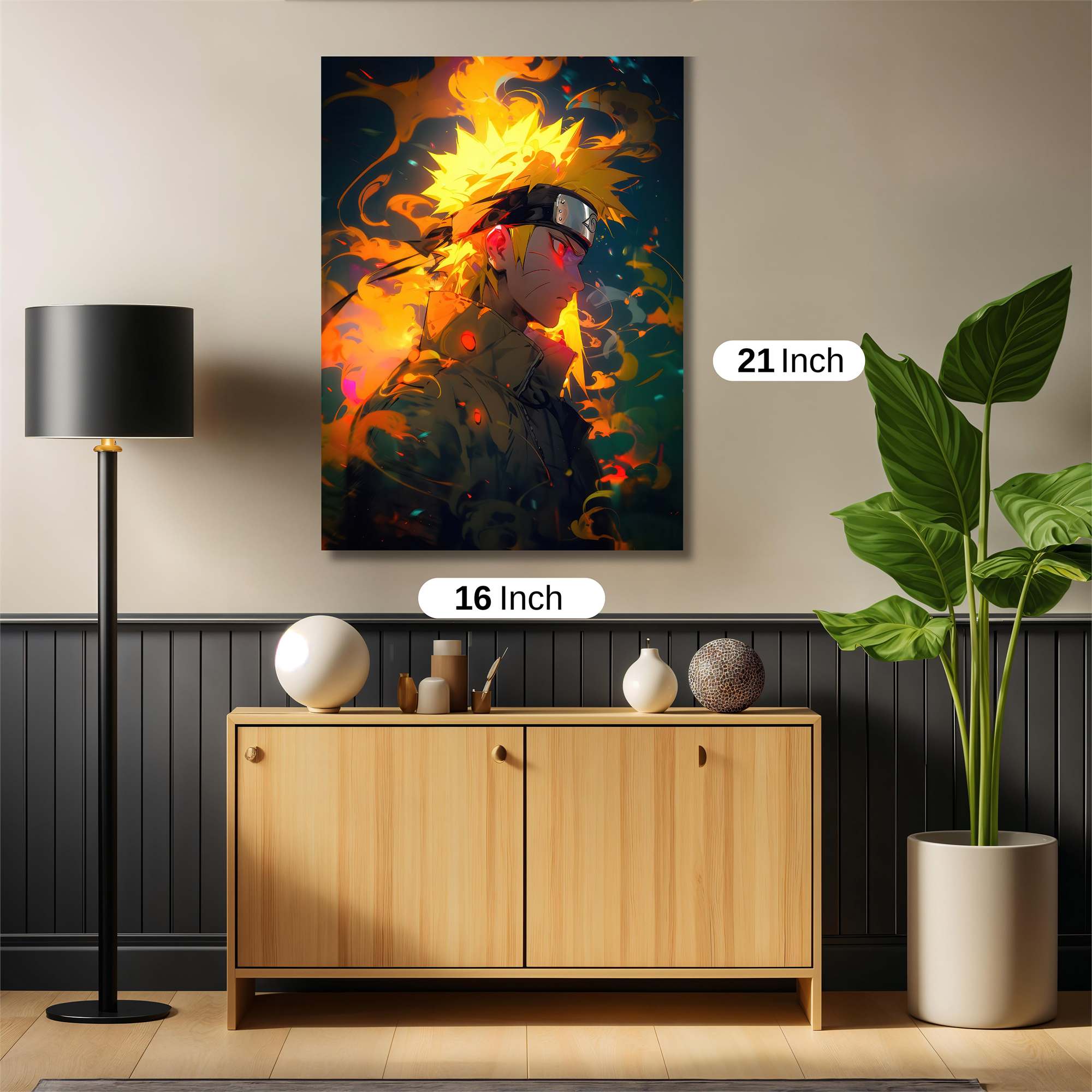 Naruto Ablaze Safe Wall Magnetic / M
