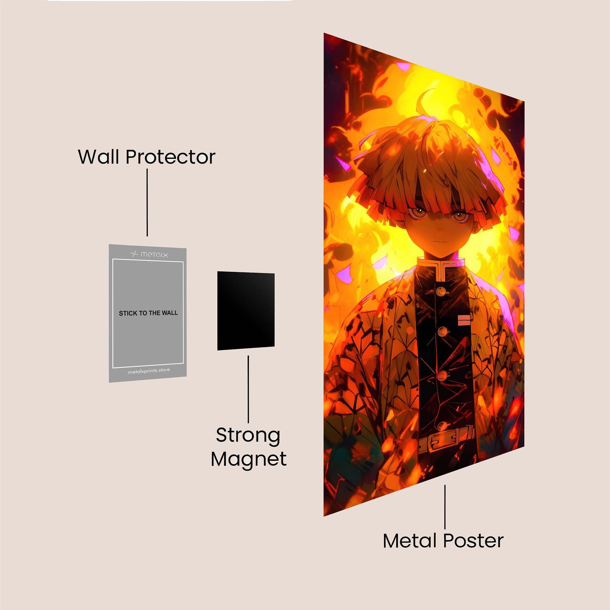 Tanjiro Blaze Safe Wall Magnetic / M