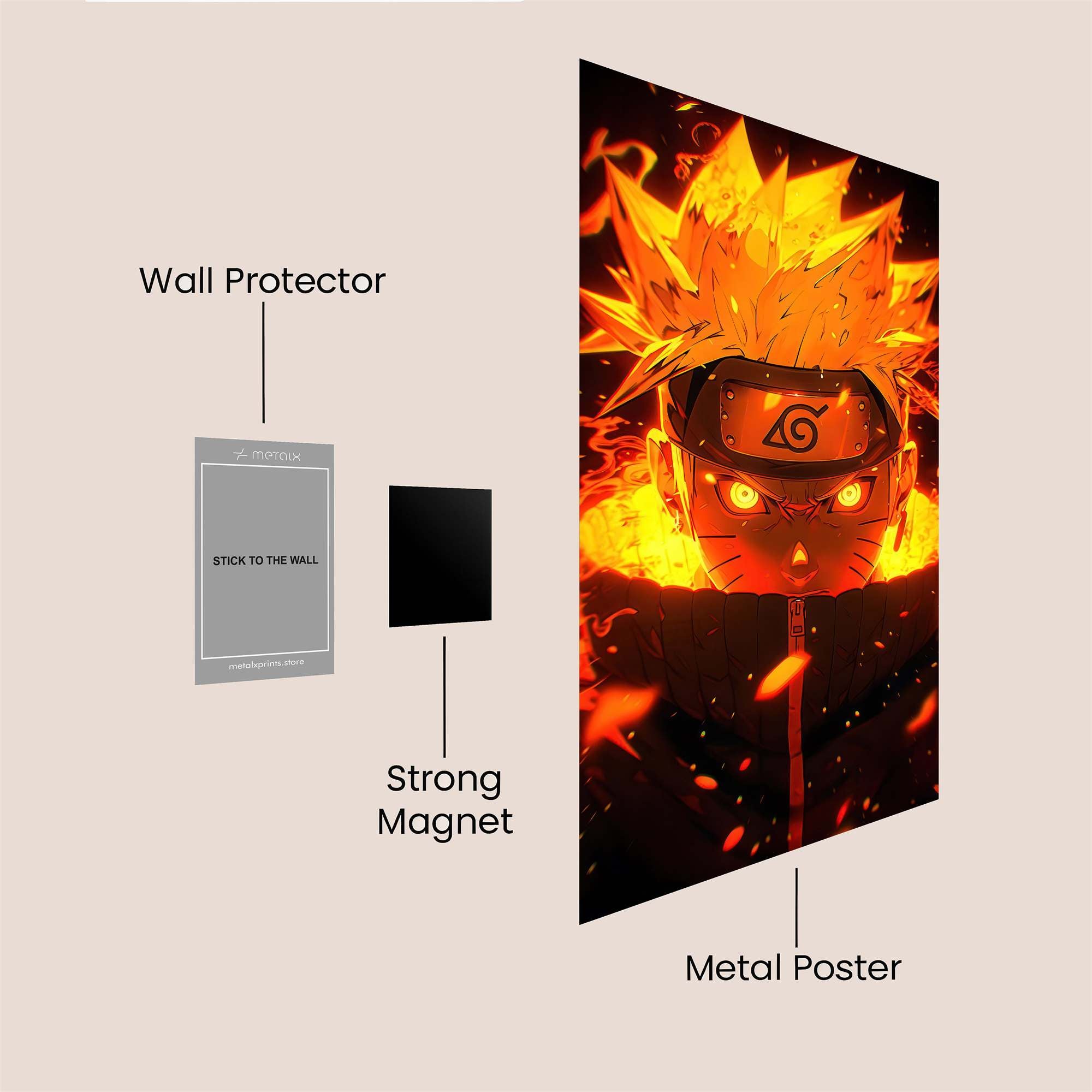 Naruto Inferno Safe Wall Magnetic / M