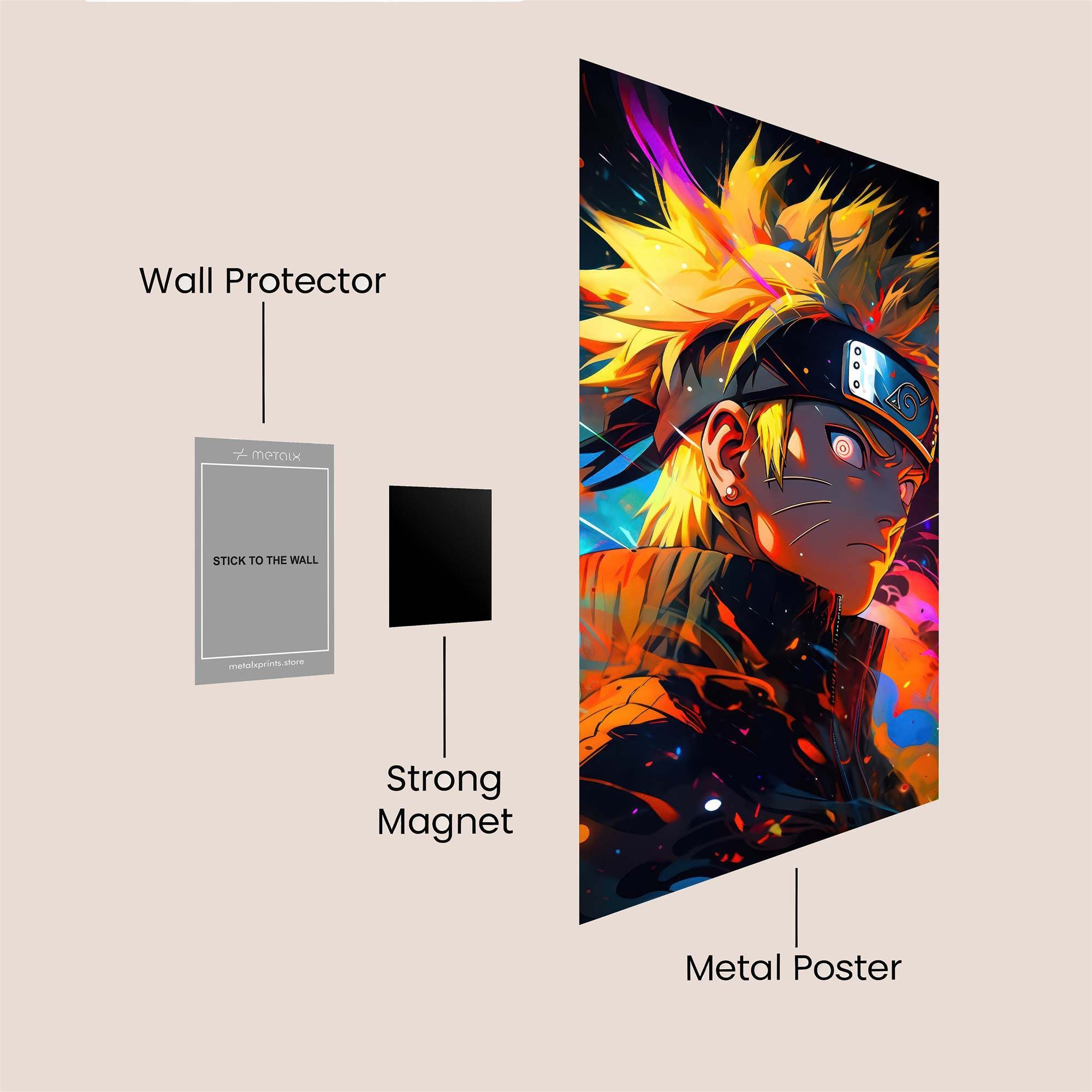 Naruto Radiant Safe Wall Magnetic / M