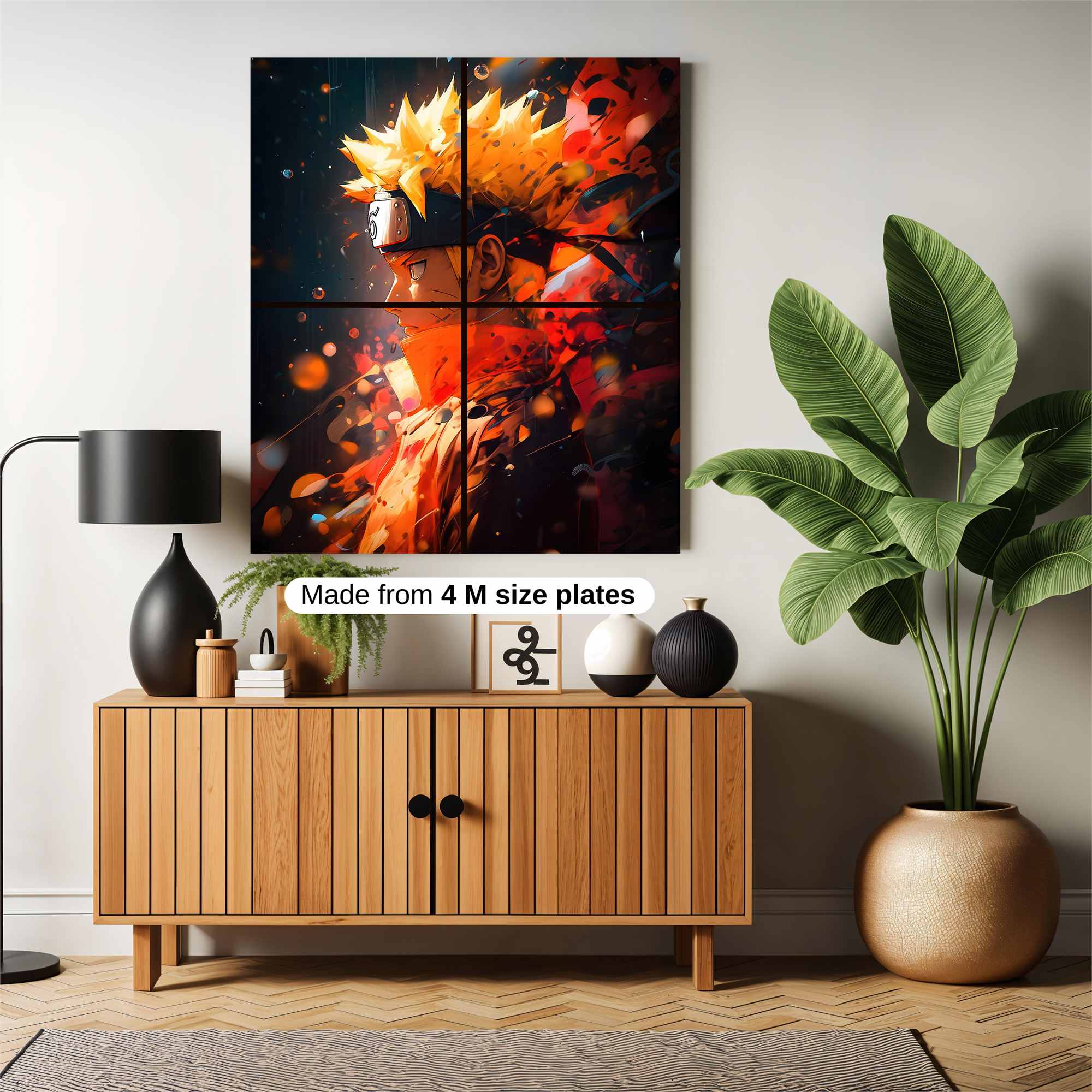 Naruto Fiery Safe Wall Magnetic / M