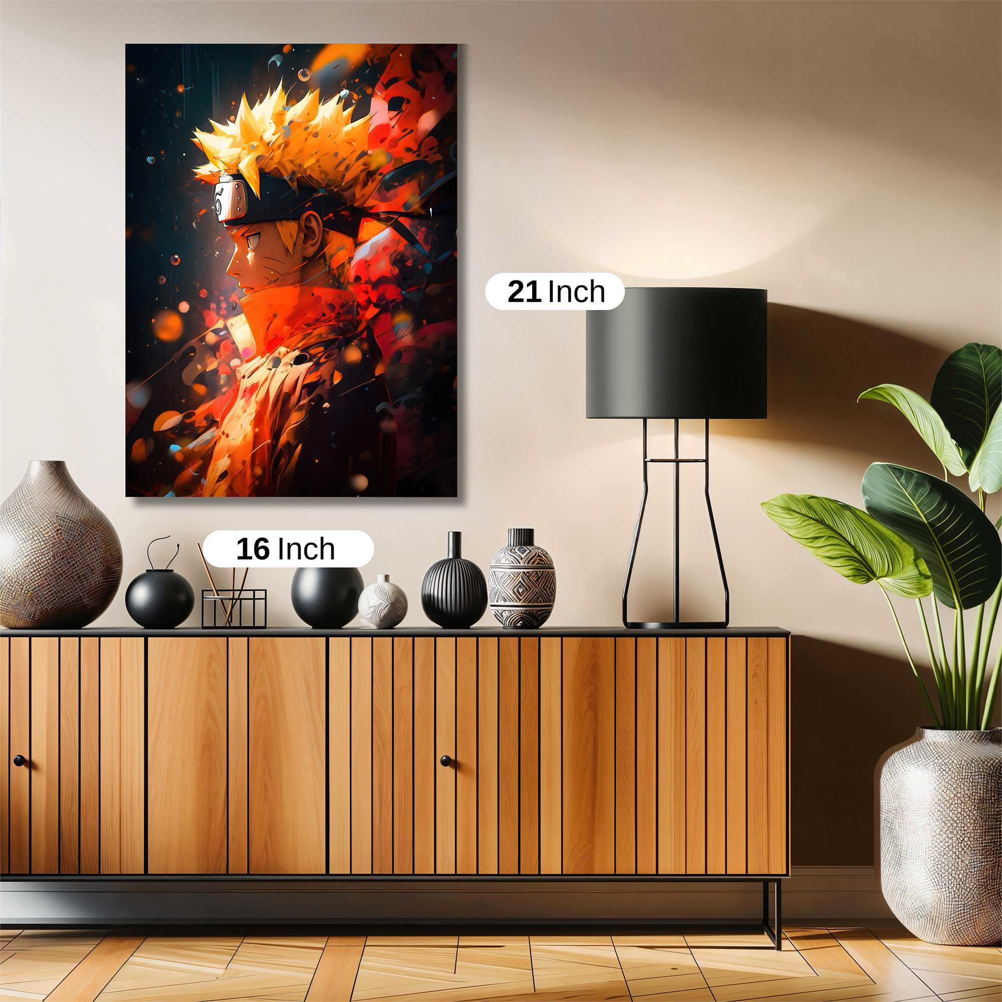 Naruto Fiery Safe Wall Magnetic / M