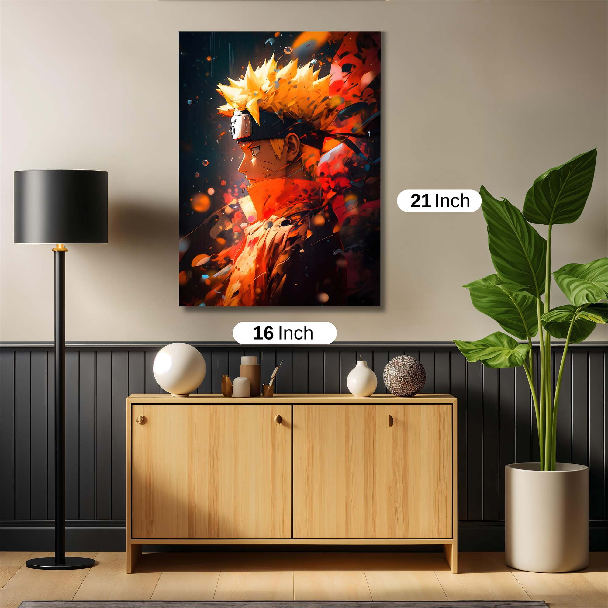 Naruto Fiery Safe Wall Magnetic / M
