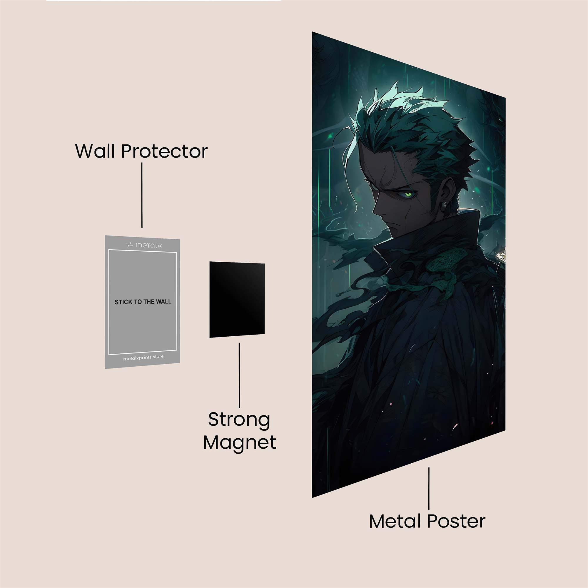 Zoro Enigmatic Safe Wall Magnetic / M