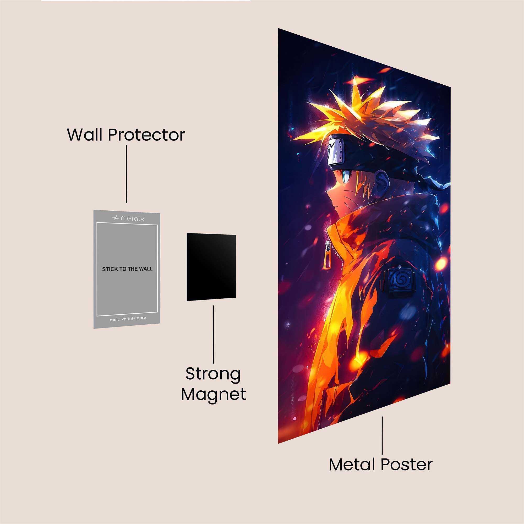 Naruto Radiant Safe Wall Magnetic / M