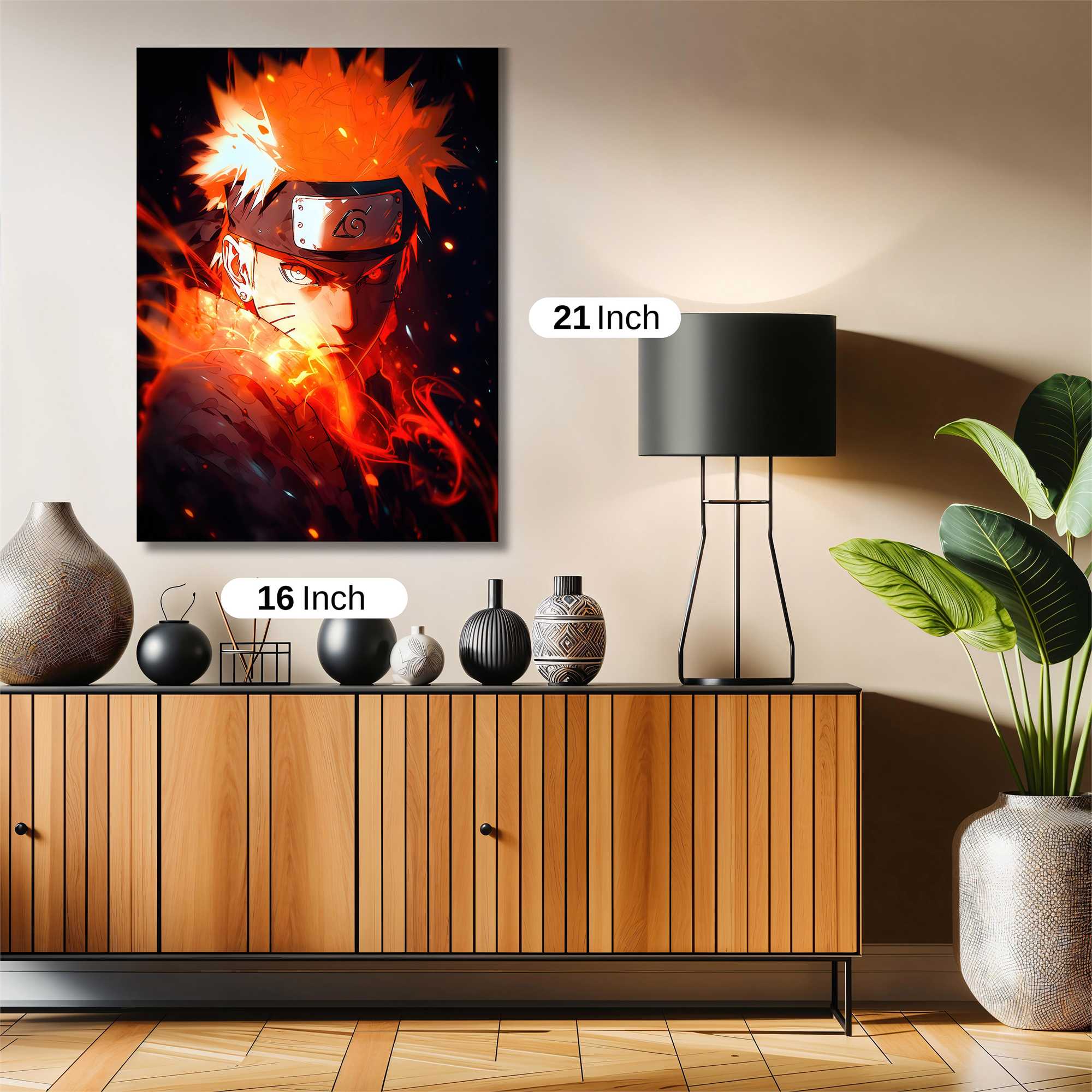 Naruto Fiery Safe Wall Magnetic / M