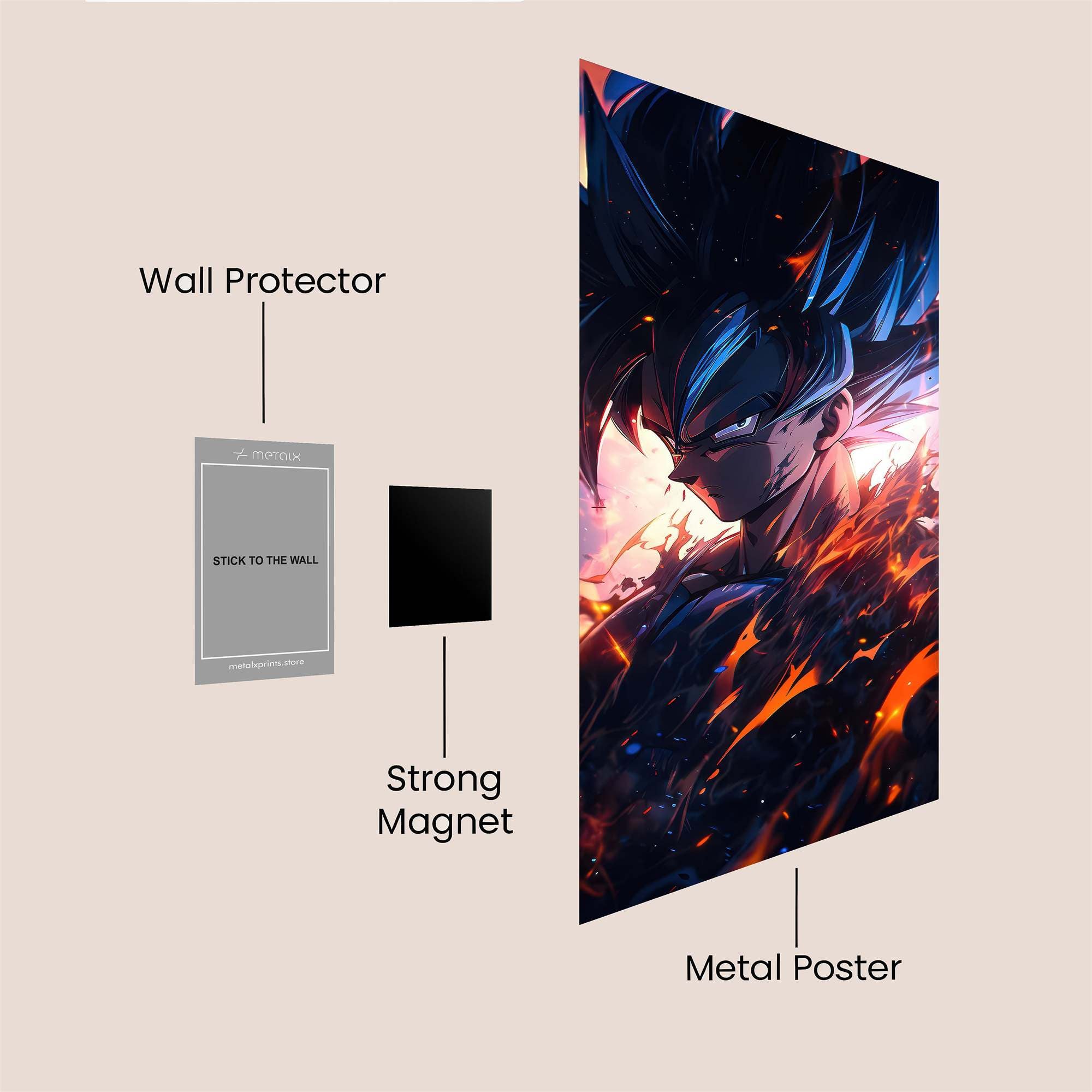 Goku Inferno Safe Wall Magnetic / M
