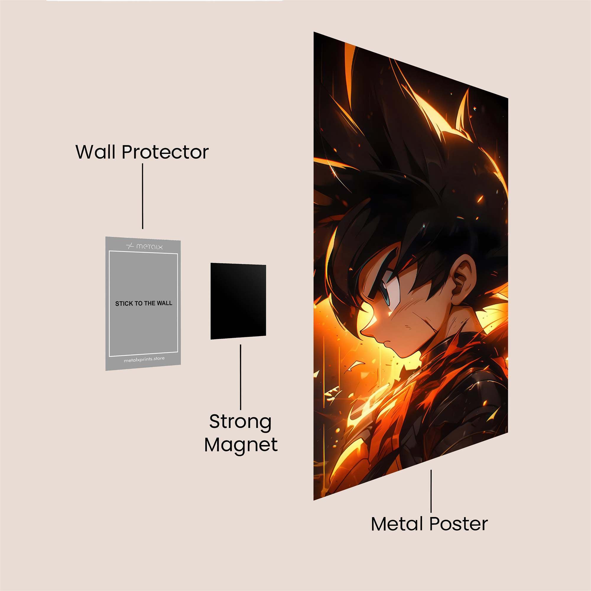 Goku Blaze Safe Wall Magnetic / M
